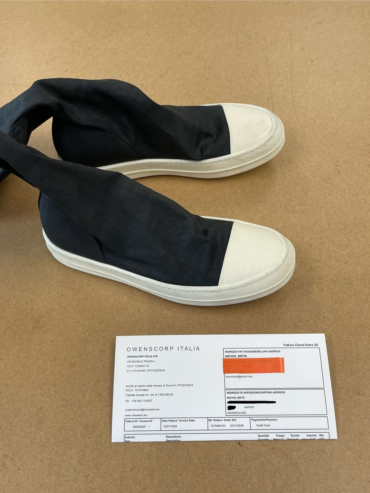 Rick Owens Drkshdw Rick Owen’s drkshdw sock ramone Size US 7.5 / EU 40-41 - 3 Thumbnail