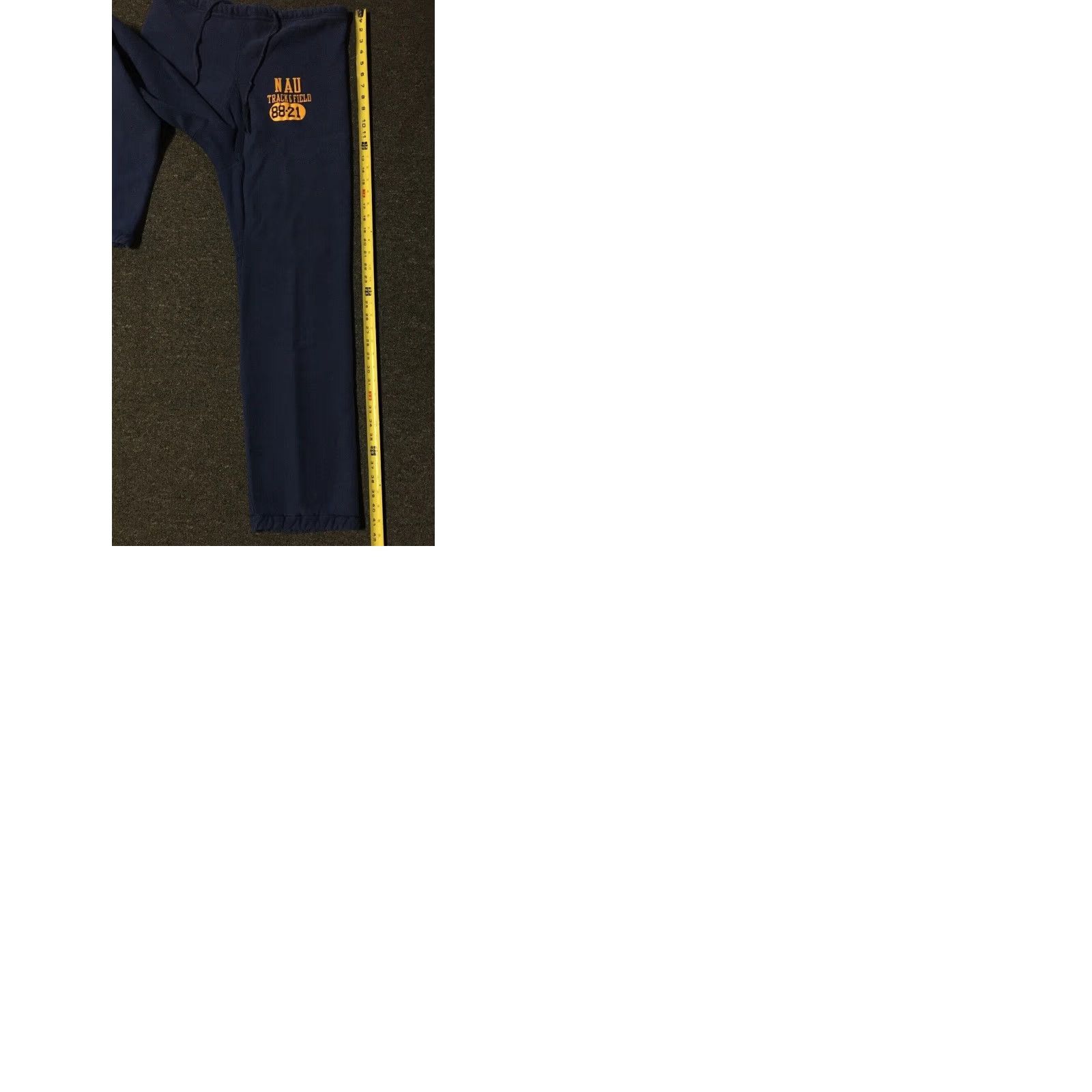 Champion VINTAGE Champion NAU Track Sweatpants L Navy Blue Reversible College USA 80s 90s Men Pants Bodied by Track & Field Theme Mens Size US 33 - 9 Thumbnail