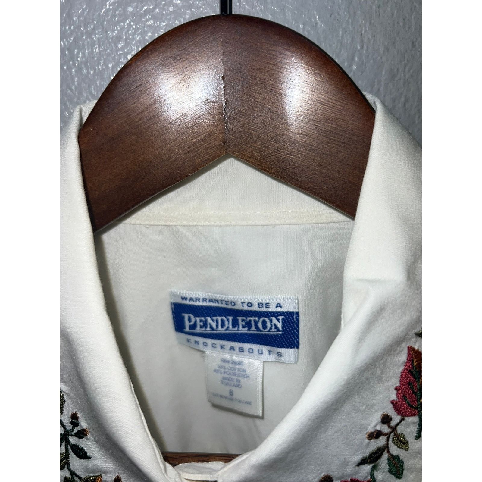 Pendleton Womens Pendleton Top Button Up Knockabouts Floral Shirt 8 Size M / US 6-8 / IT 42-44 - 7 Thumbnail