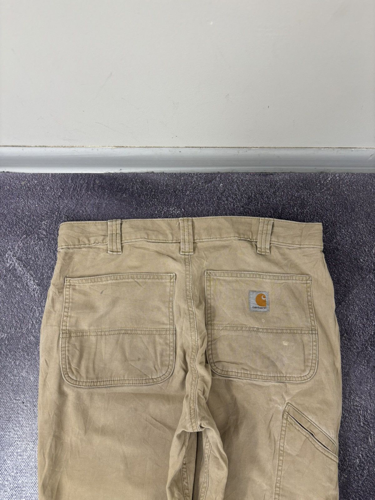 Carhartt Vintage Carhartt Y2K Workwear USA Beige Hype Carpenter Pants Size US 33 - 6 Thumbnail