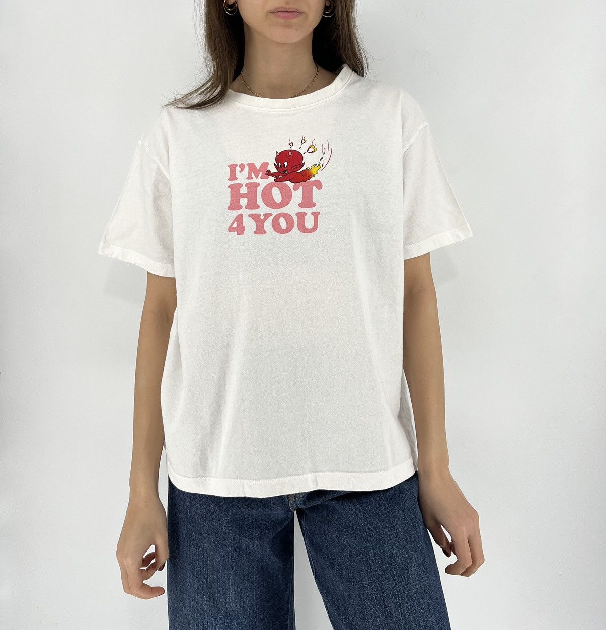 Other Vintage Hot Stuff "I'm Hot for You" Red Devil Harvey Comics Size S / US 4 / IT 40 - 3 Thumbnail
