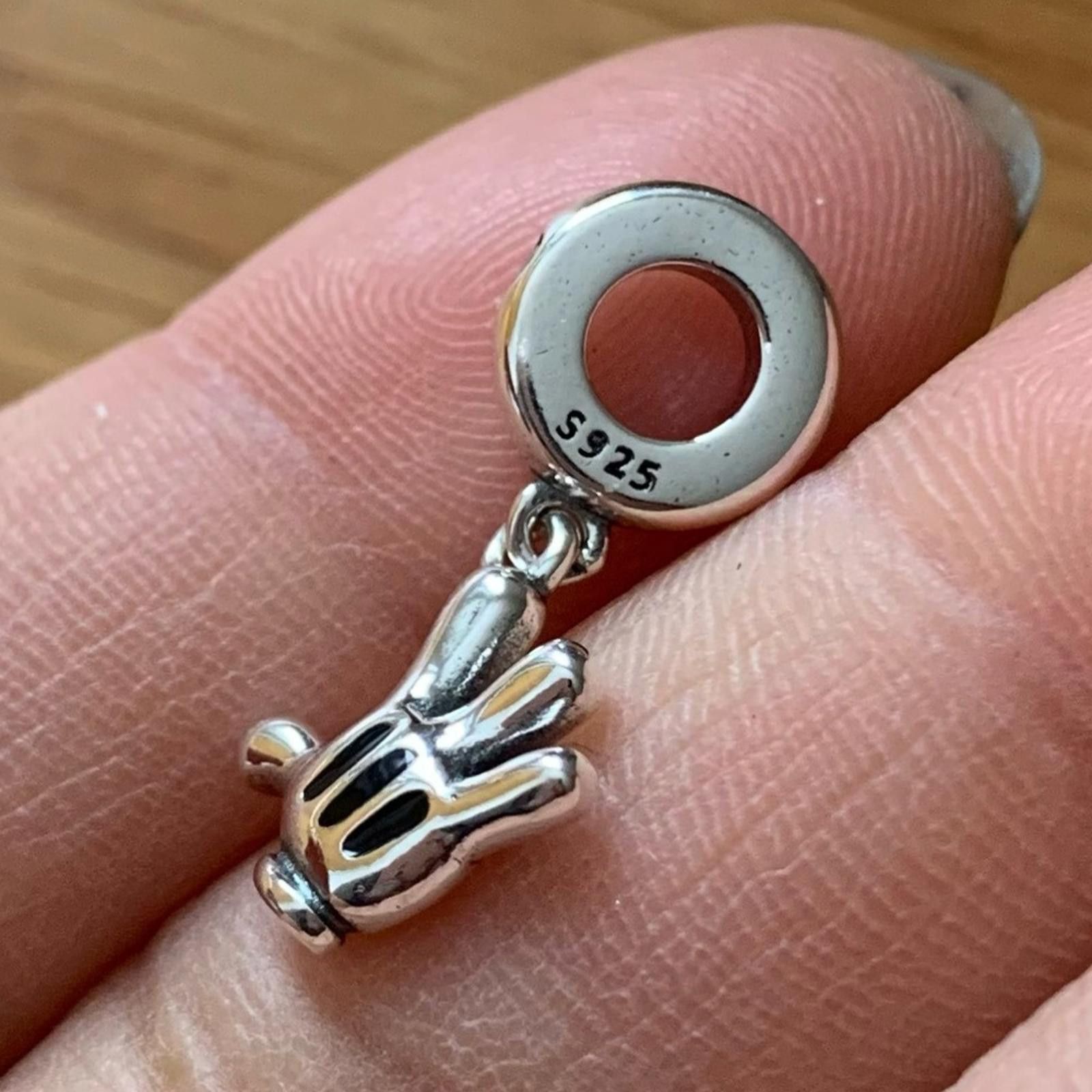 Other NWOT Mickey Mouse Glove Dangle Charm Sterling Silver 925 Size ONE SIZE - 9 Thumbnail