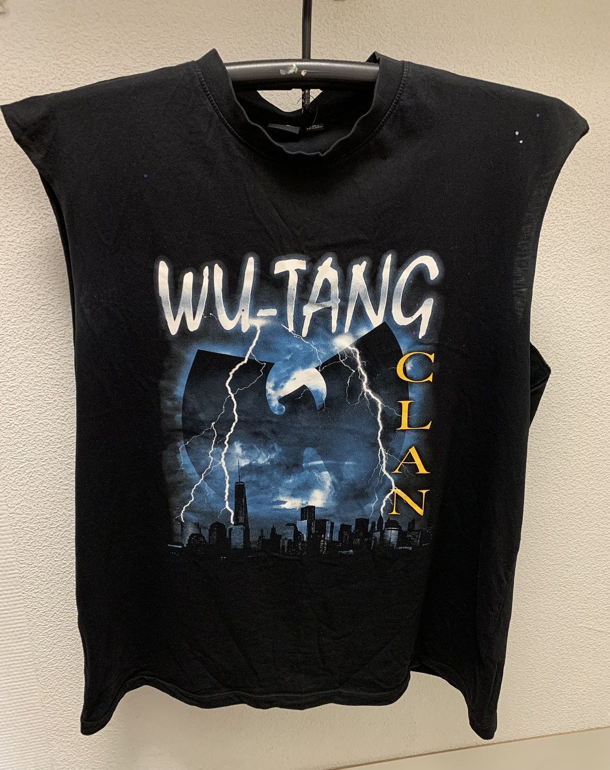 Wu-Tang Clan Wu-Tang clan big logo black sleeveless Xl size vintage Wear Size US XL / EU 56 / 4 - 7 Thumbnail