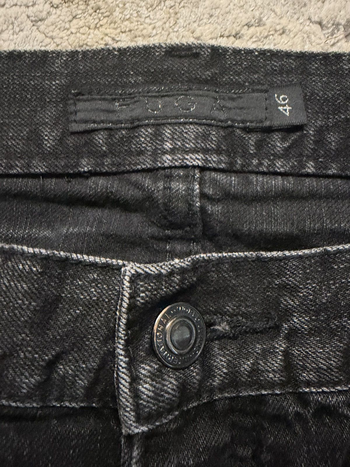 GOSTAR DE FUGA Fuga - Curve Leg Flared Distressed Denim Size US 33 - 8 Thumbnail