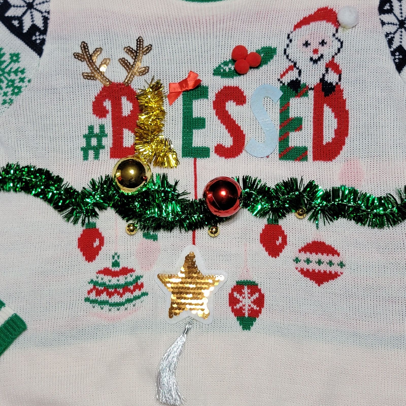 Other NoBo LS Knit Sweater w/ Baubles & Garland - Adult S NWT Size S / US 4 / IT 40 - 2 Thumbnail