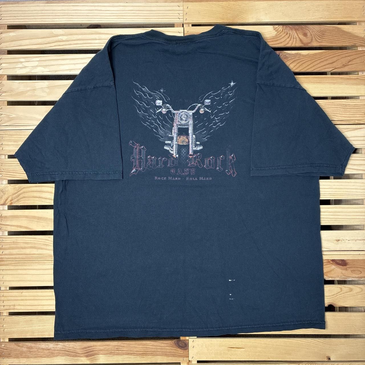 Hard Rock Cafe Vintage Hard Rock Cafe Black WCC-Style Biker Tee Size 2XL Size US XXL / EU 58 / 5 - 1 Thumbnail