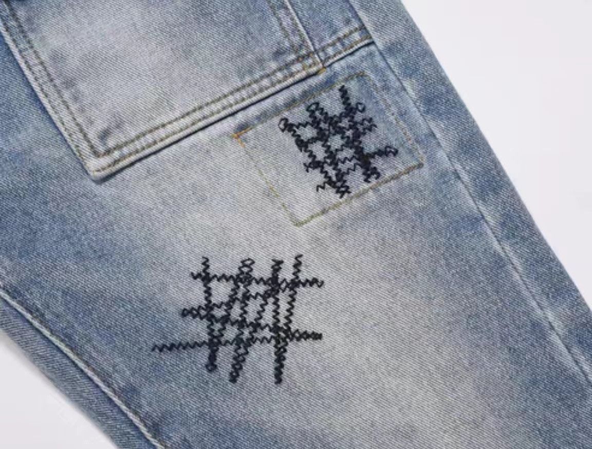 Japanese Brand × Jean High street washed distressed casual bootcut jeans Size US 34 / EU 50 - 9 Thumbnail