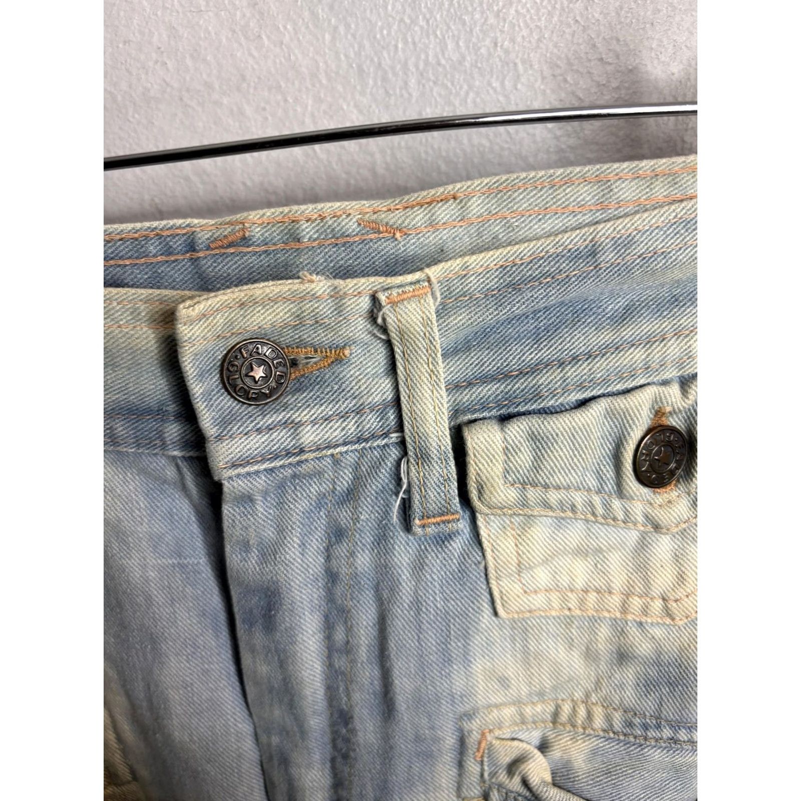 Faded Glory VTG 80's Faded Glory Jeans Womens 9 Light Wash Bootcut Flare Low Rise Denim Blue Cotton Blend Pockets 31 In Inseam Mens Womens Boys Girls Size 30" / US 8 / IT 44 - 3 Thumbnail