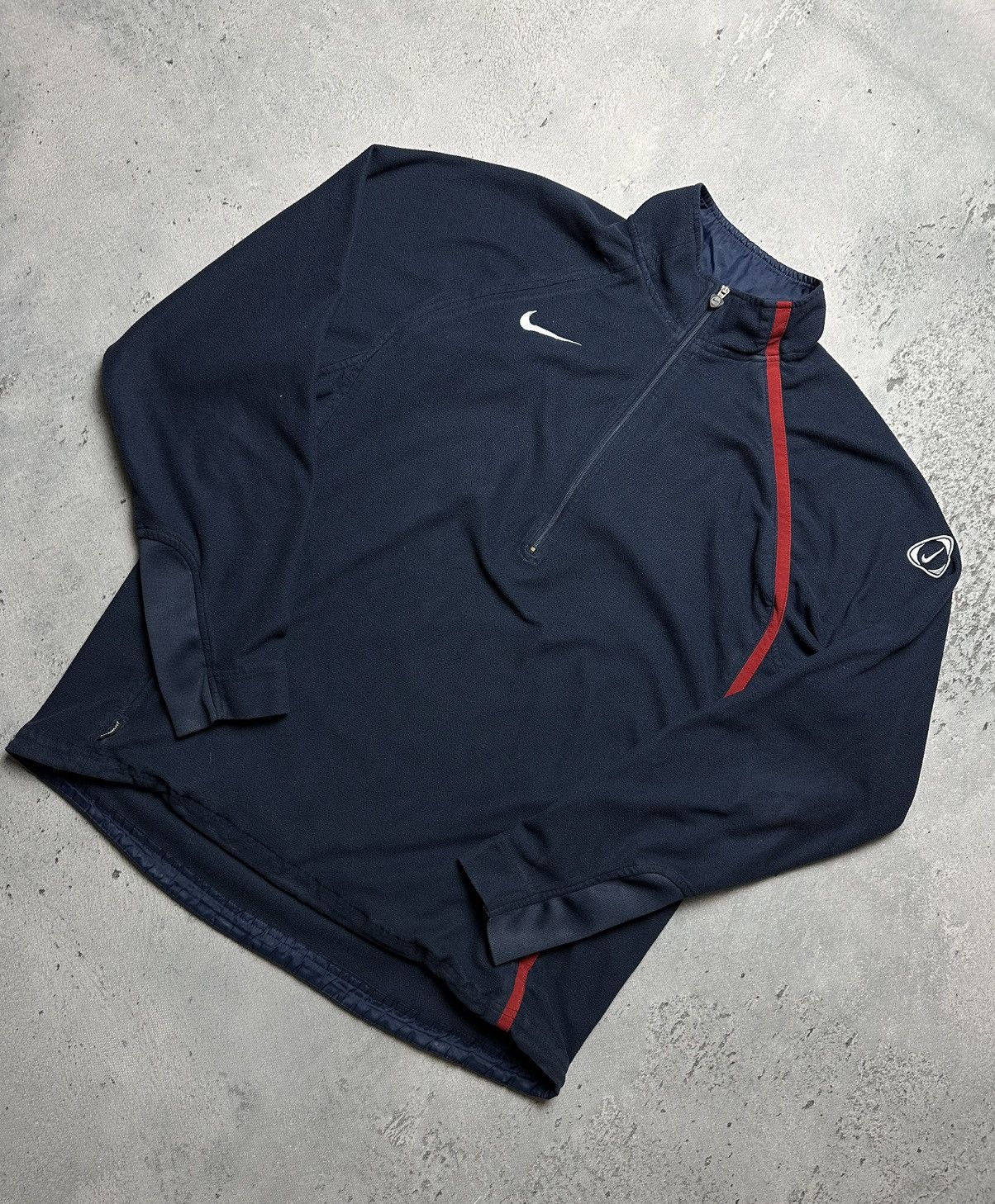 Nike Nike Therma-Fit Total 90 Vintage Half-Zip center swoosh logo Size US L / EU 52-54 / 3 - 3 Thumbnail
