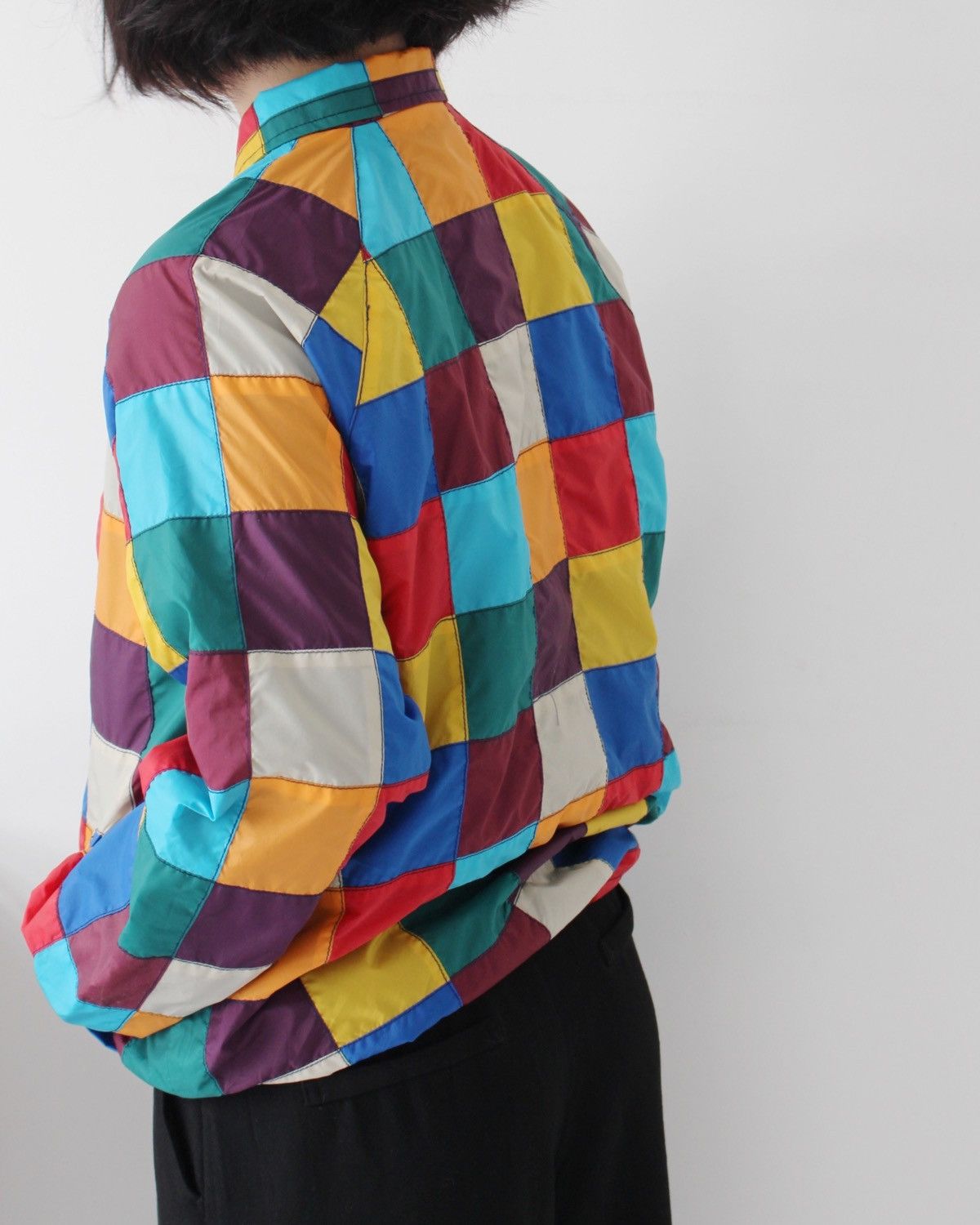 Japanese Brand 2000S CUBE SUGAR PATCHWORK COACH JACKET Size US M / EU 48-50 / 2 - 5 Thumbnail