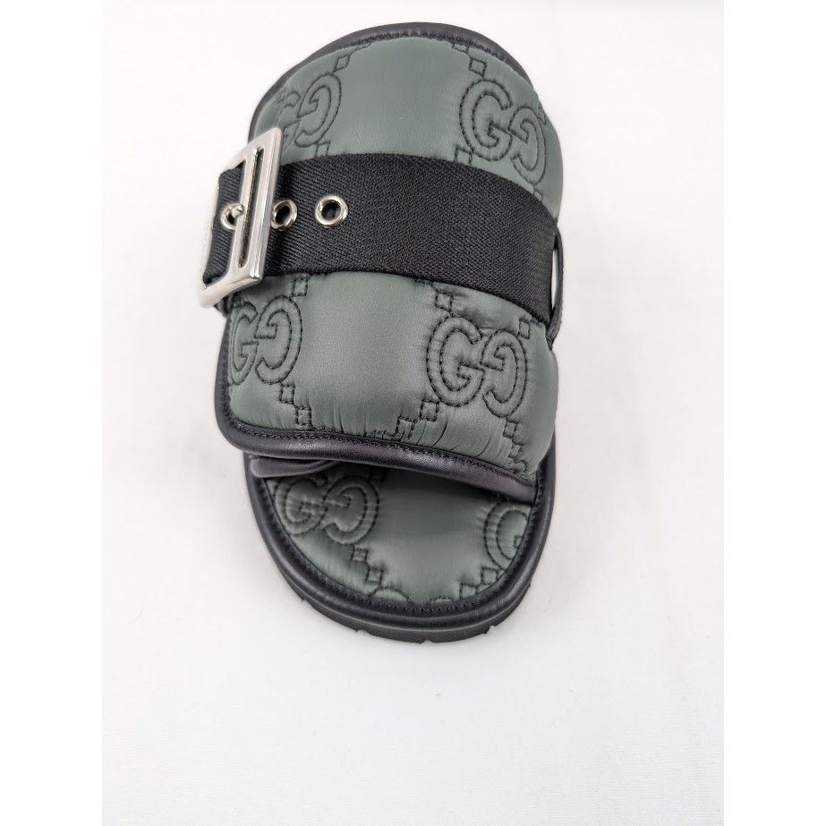 Gucci o1rshd1 Nylon Twenty Slippers in Urban Chic/Black Size US 8.5 / EU 41-42 - 5 Thumbnail