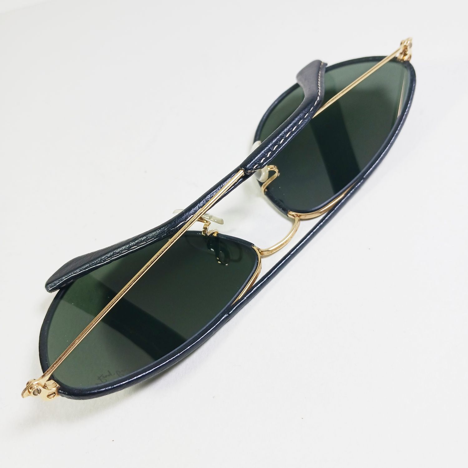 Bausch & Lomb × RayBan Ray Ban Bausch & Lomb W1565 Leathers B&L Sunglasses USA RARE Size ONE SIZE - 11 Thumbnail