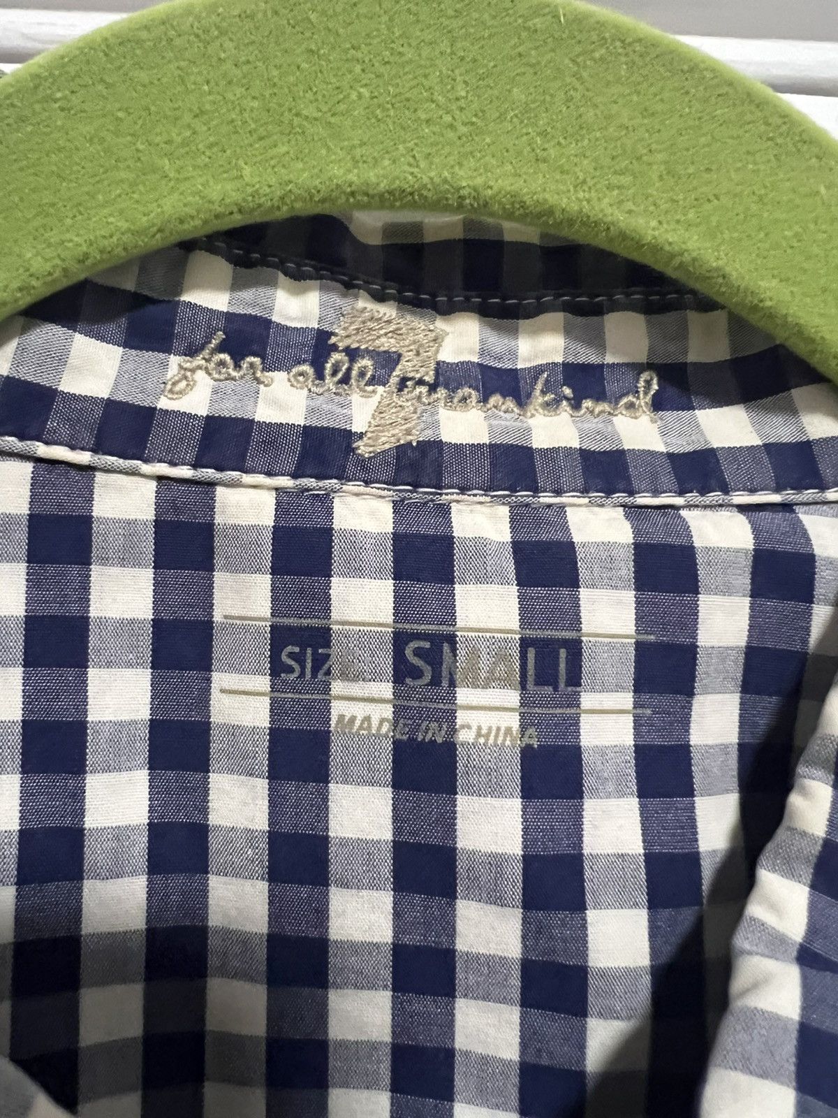 7 For All Mankind Short sleeve striped plaid shirt Size US S / EU 44-46 / 1 - 2 Thumbnail