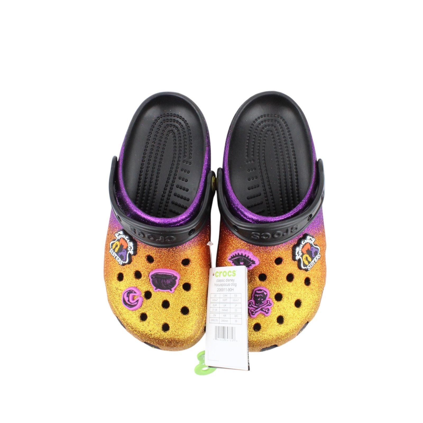 Crocs New Size Womens 7 / Mens 5 Disney Hocus Pocus Sparkle Crocs Size US 7 / IT 37 - 1 Thumbnail