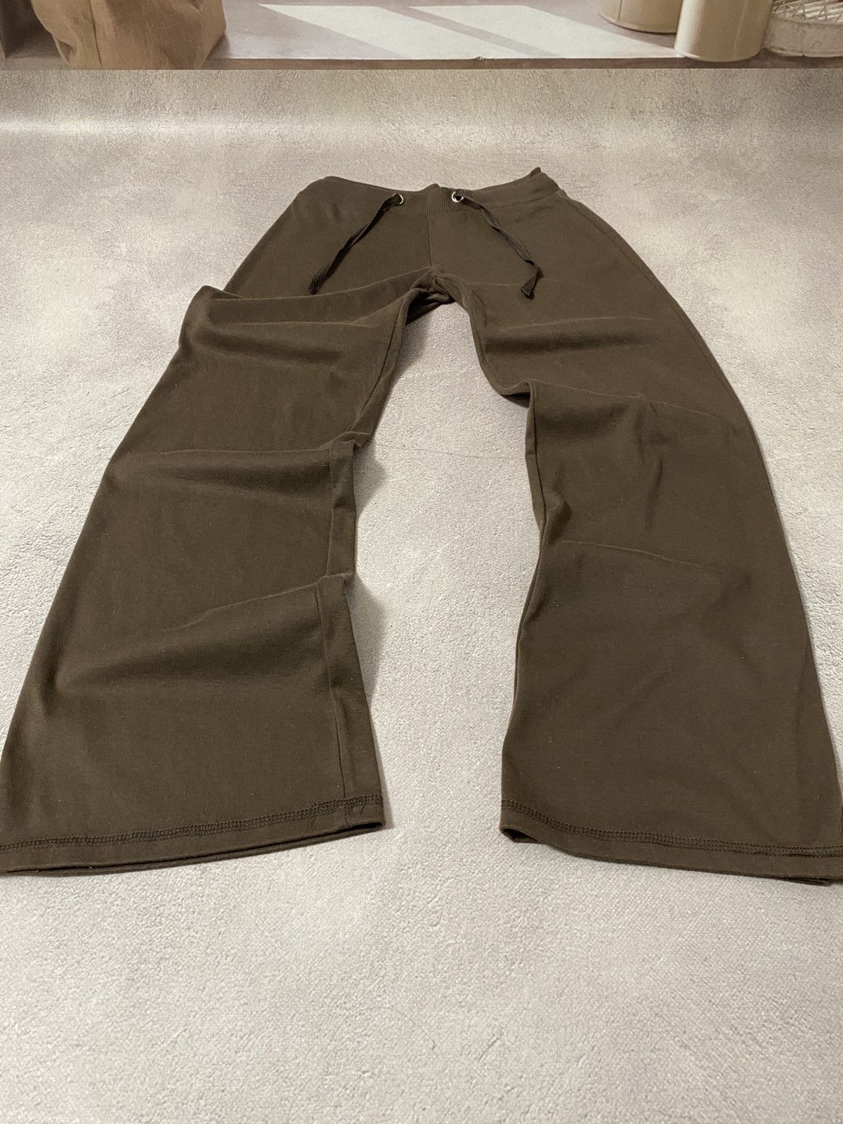 Japanese Brand Basic denim baggy Brown Clash sweatpants y2k Size 29" - 1 Thumbnail