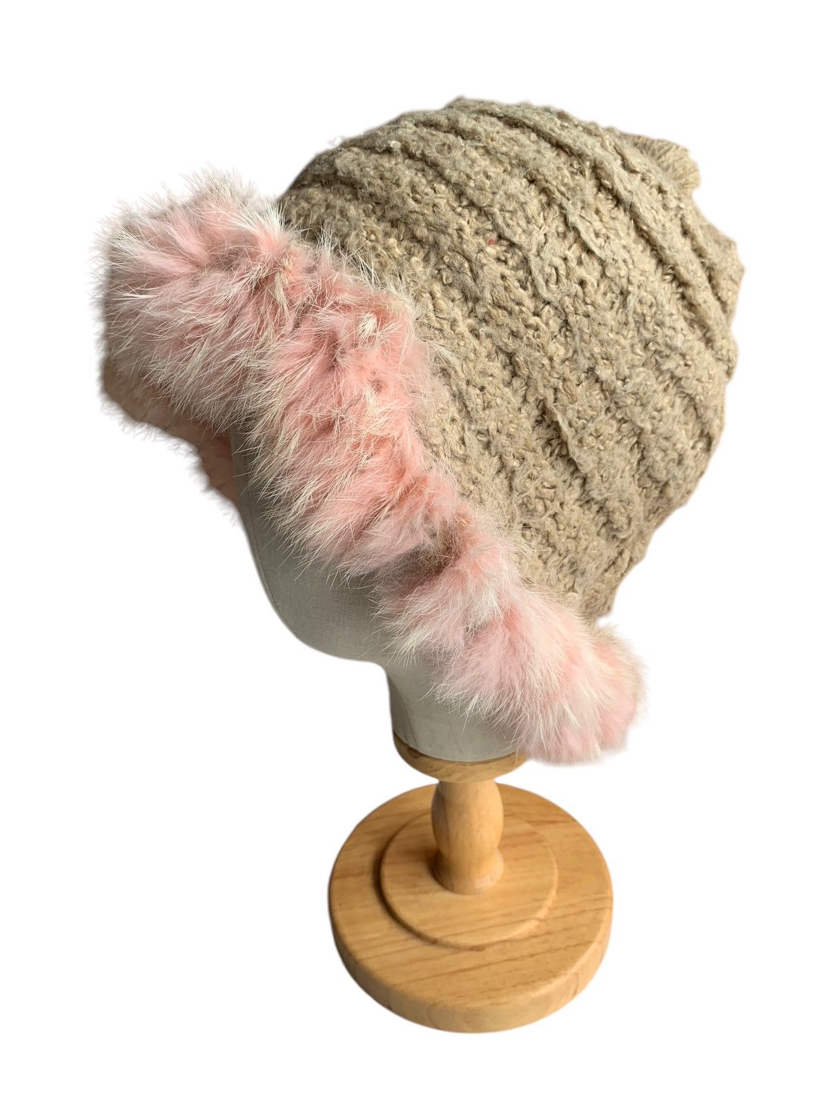 Japanese Brand × Kapital × Vintage Knitted Crochet Fur Rare Hairy Distressed Winter session hat Size ONE SIZE - 3 Thumbnail