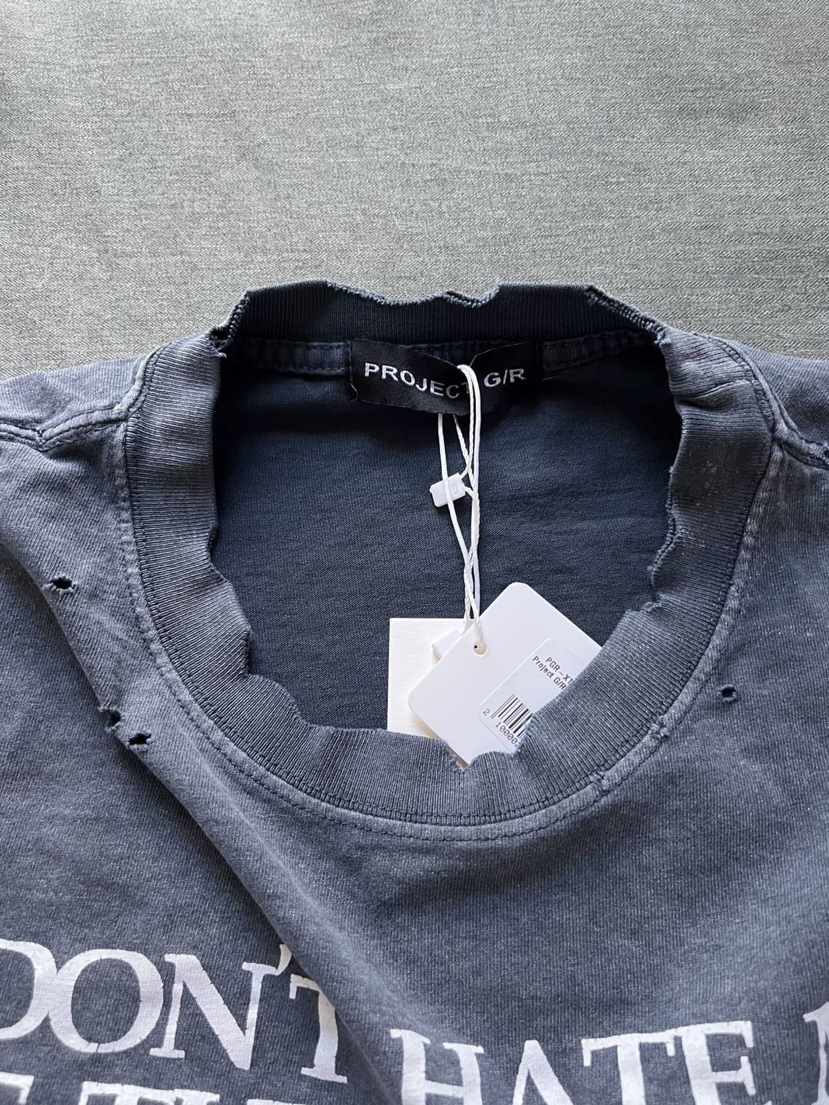 PROJECT G/R Project GR Locally Hated Washed T Shirt Size 2 Size US M / EU 48-50 / 2 - 9 Thumbnail