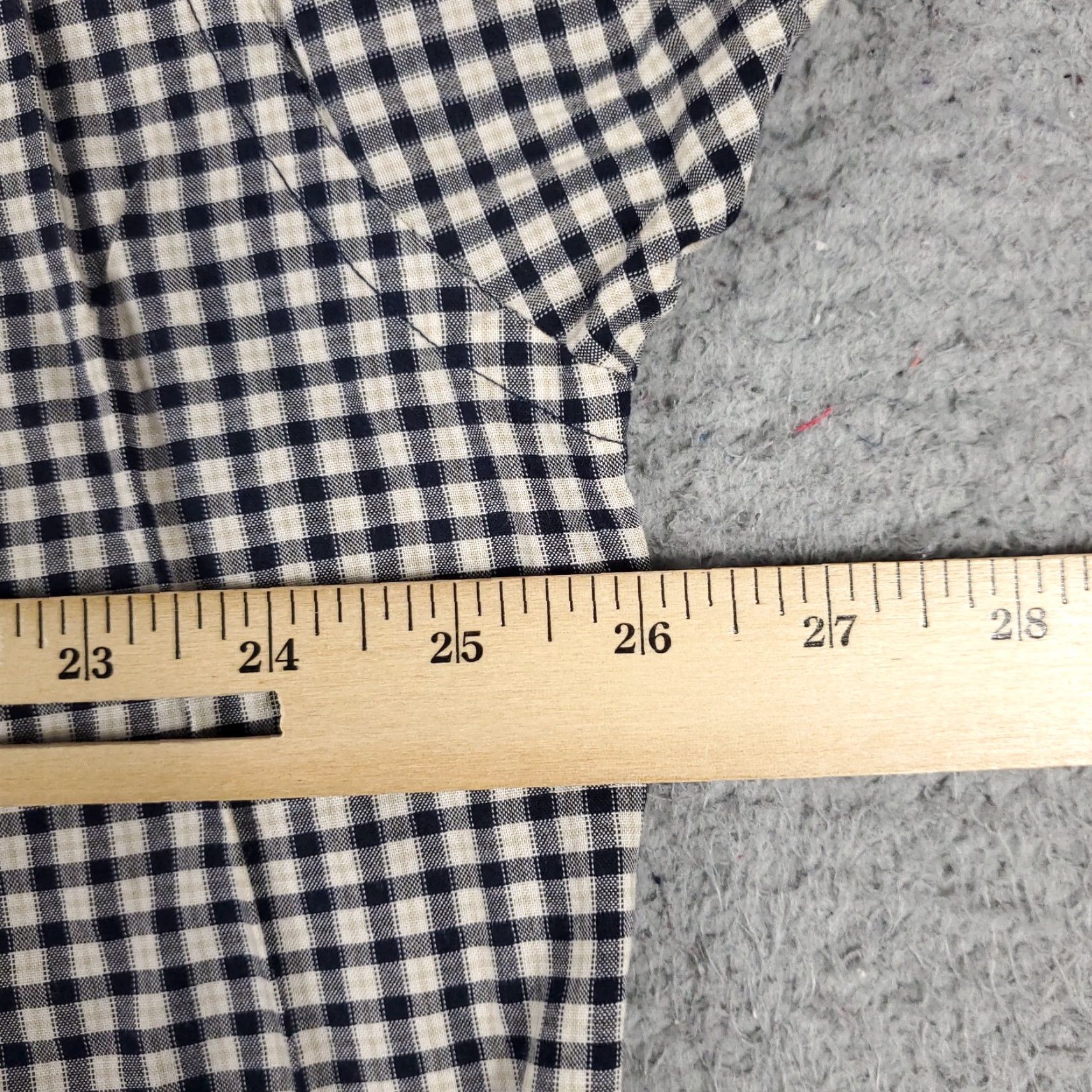 Nautica VINTAGE Nautica Shirt Mens Size L Beige Blue Check Casual Button Up Long Sleeve Size US L / EU 52-54 / 3 - 6 Thumbnail