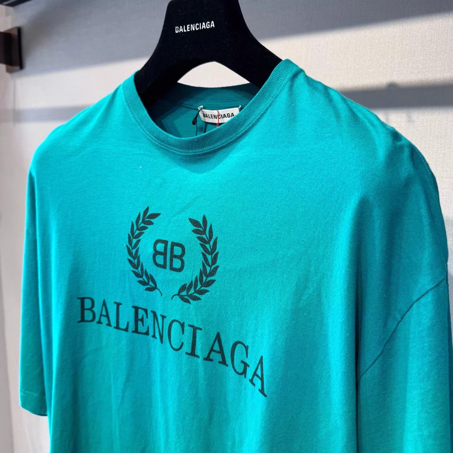 Balenciaga Balenciaga Lake Green Wheat Ear Logo SS Tee S New Size US S / EU 44-46 / 1 - 3 Thumbnail