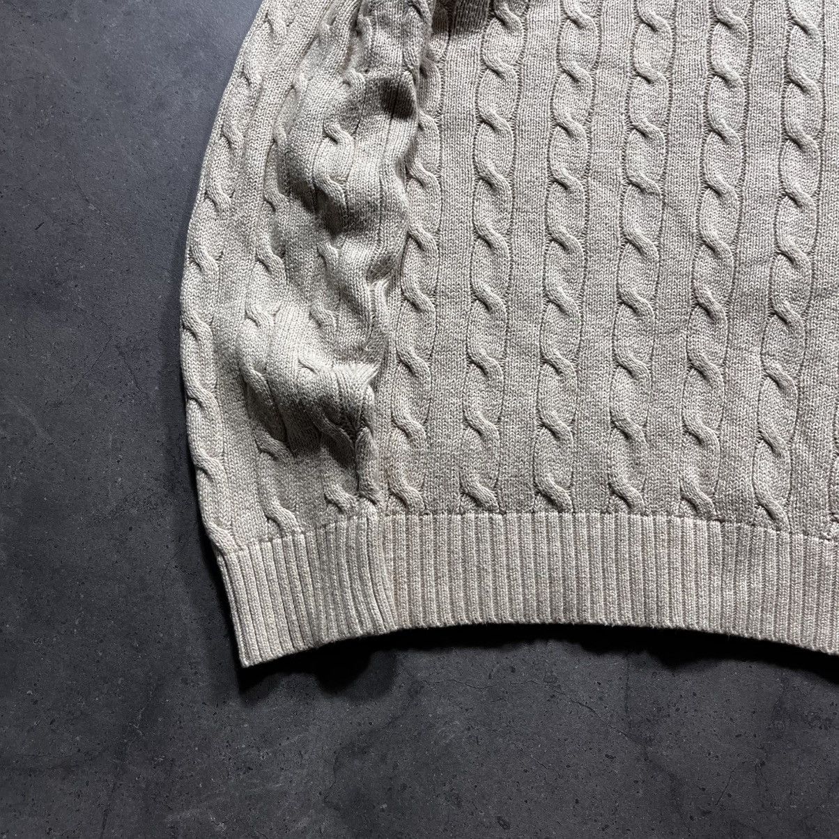 Polo Ralph Lauren Vintage Polo Ralph Lauren Cable Knit Sweater Old Money Mens Size US L / EU 52-54 / 3 - 5 Thumbnail