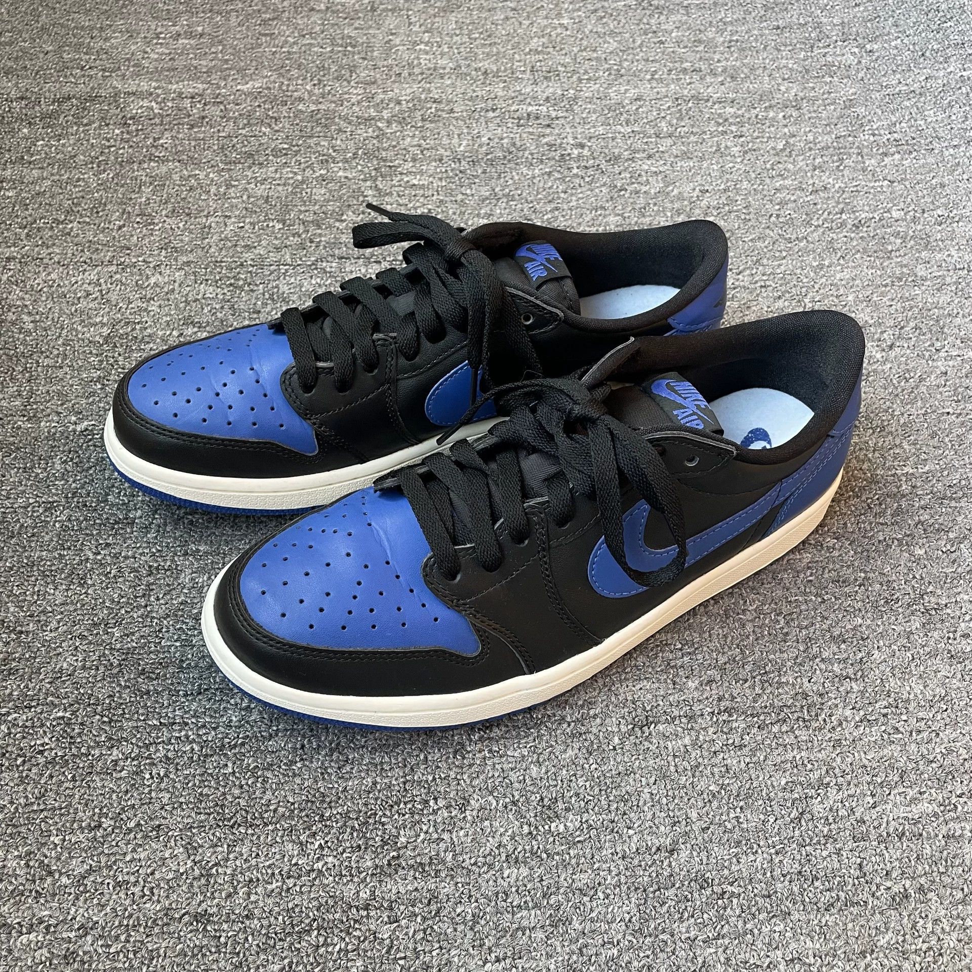 Nike Air Jordan 1 Retro Low Royal Blue Black 43 99N (NB) Size US 10 / EU 43 - 1 Thumbnail