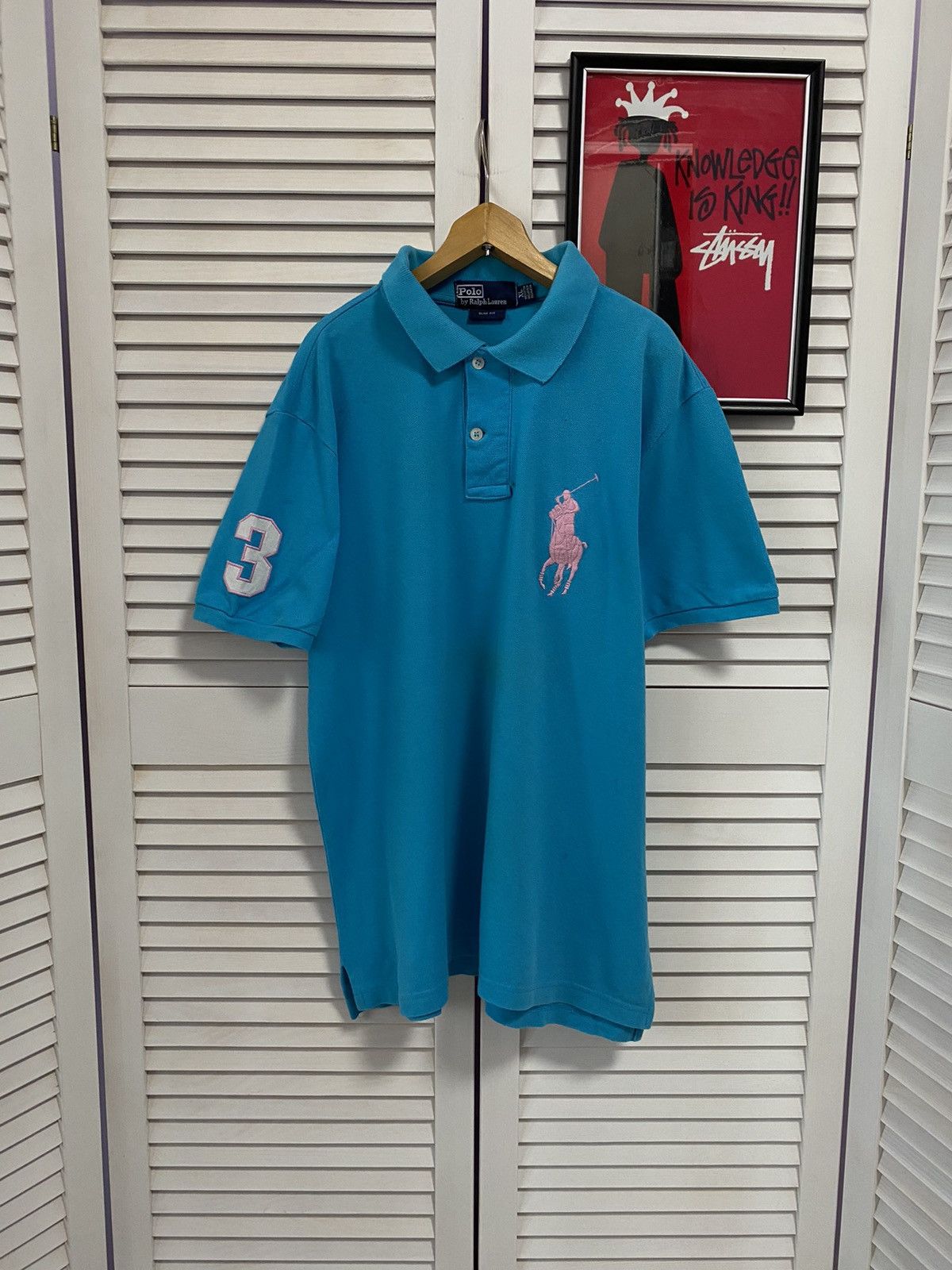 Polo Ralph Lauren × Ralph Lauren Vintage Shirt Polo Ralph Lauren Big Pony Number ChiefKeef Size US XL / EU 56 / 4 - 1 Thumbnail