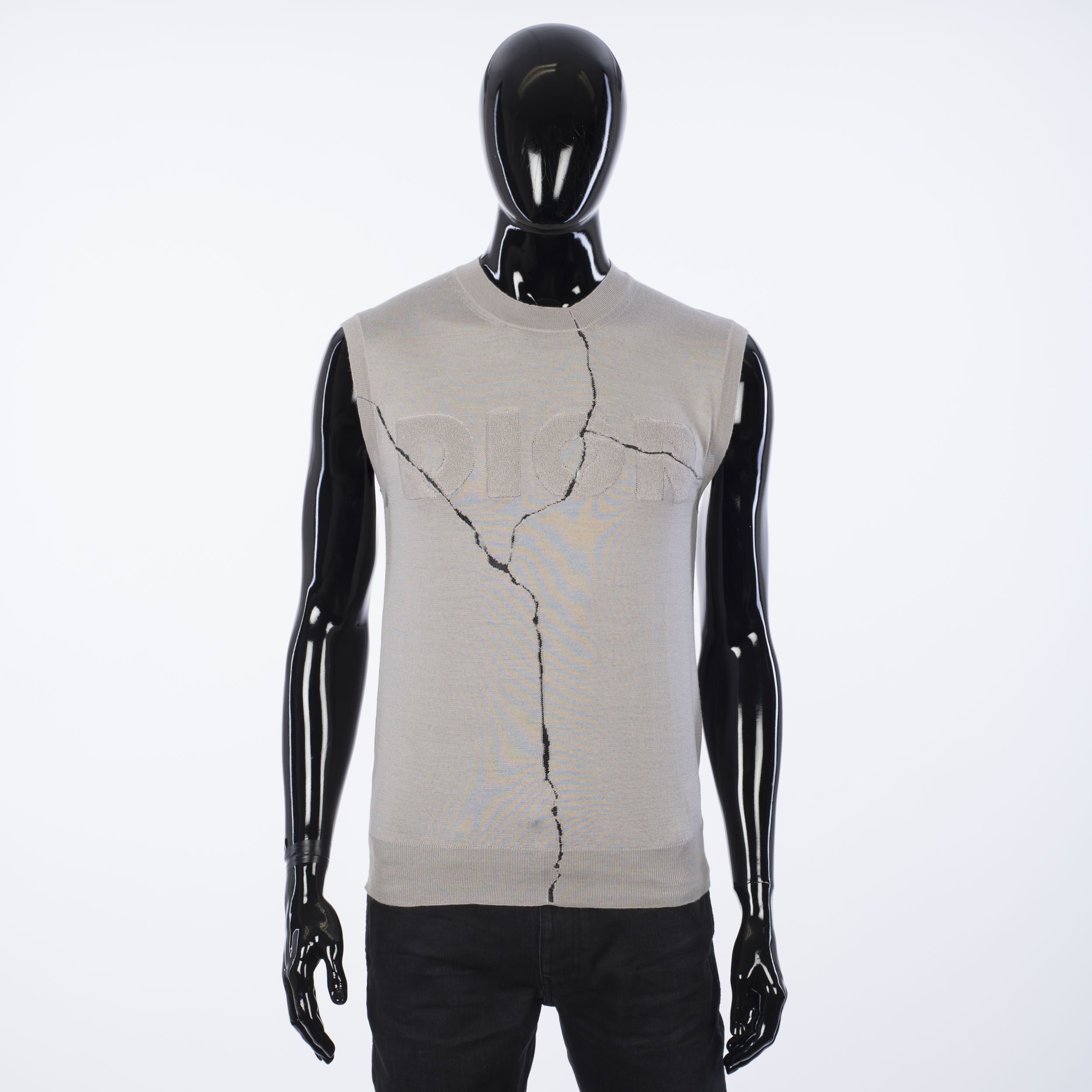 Dior Beige Gray Wool & Silk Sweater With DIOR AND DANIEL ARSHAM Size US M / EU 48-50 / 2 - 1 Thumbnail