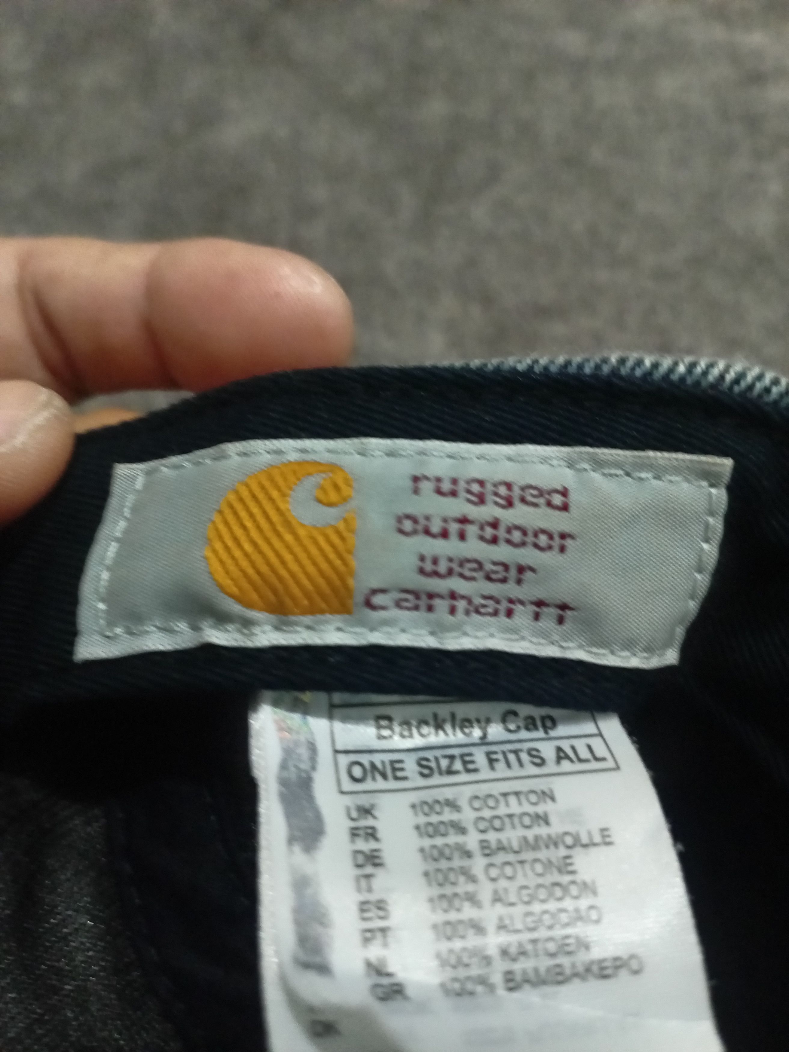 Carhartt CARHARTT BACKLEY DENIM FIVE PANEL HAT Size ONE SIZE - 6 Thumbnail
