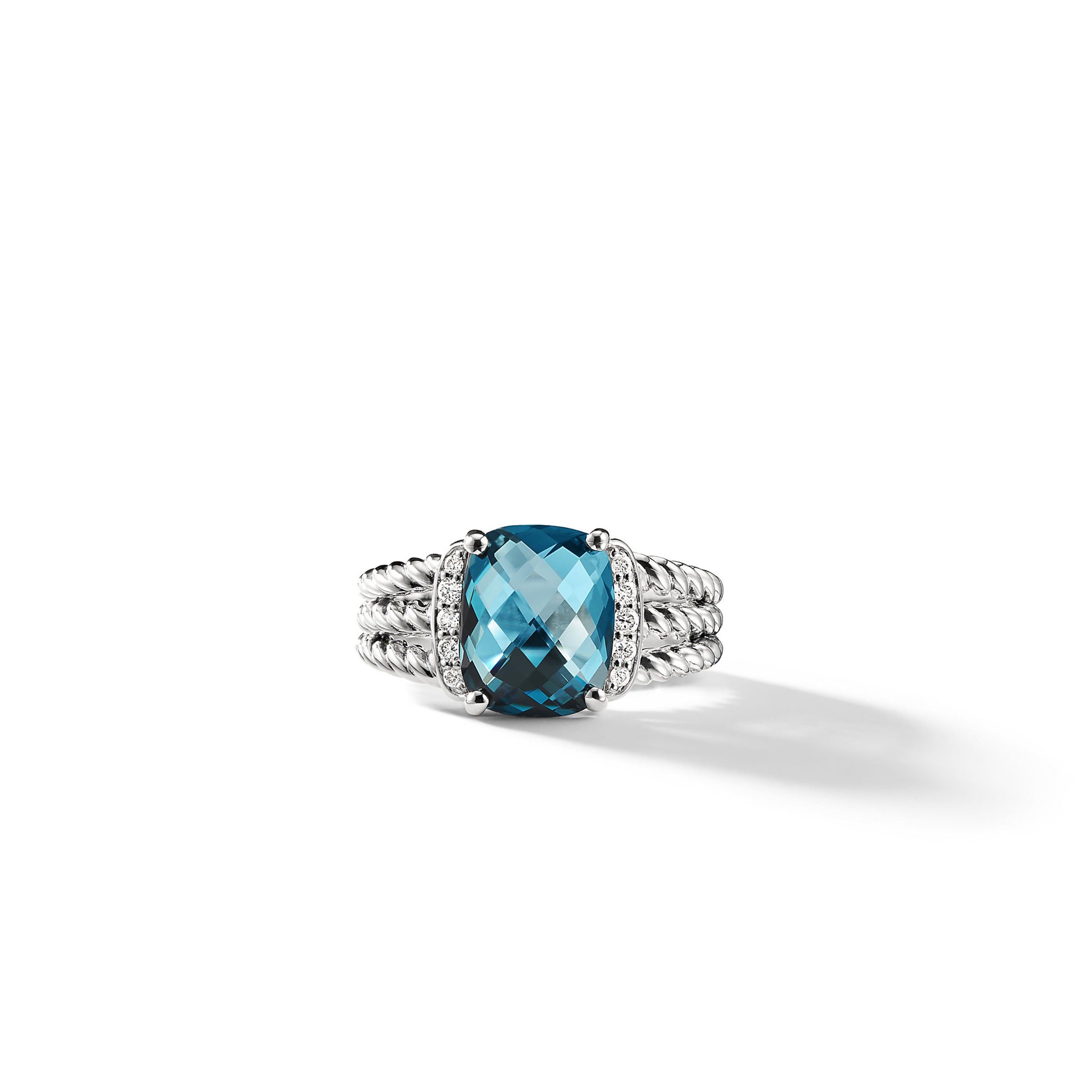David Yurman o1w1db10526 R11028D Size:7/Petite Ring in Silver Size ONE SIZE - 3 Thumbnail
