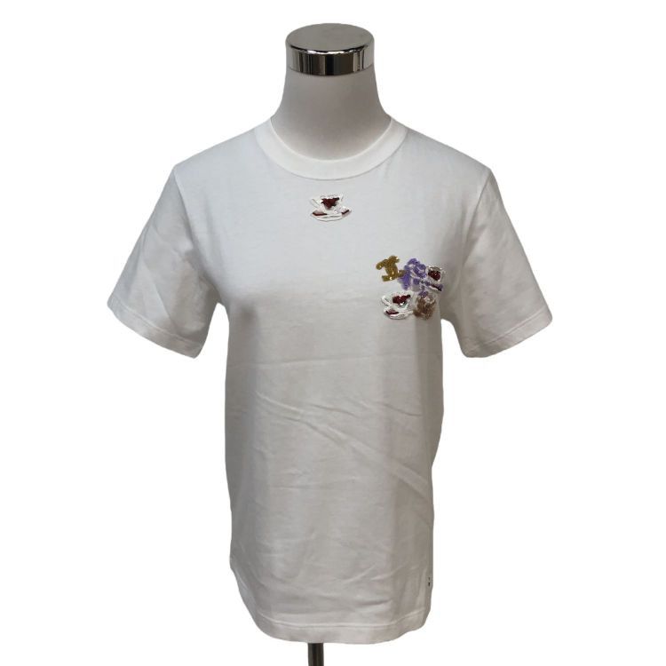 Chanel Chanel Sequin Embroidered T-Shirt XS Size XS / US 0-2 / IT 36-38 - 1 Thumbnail