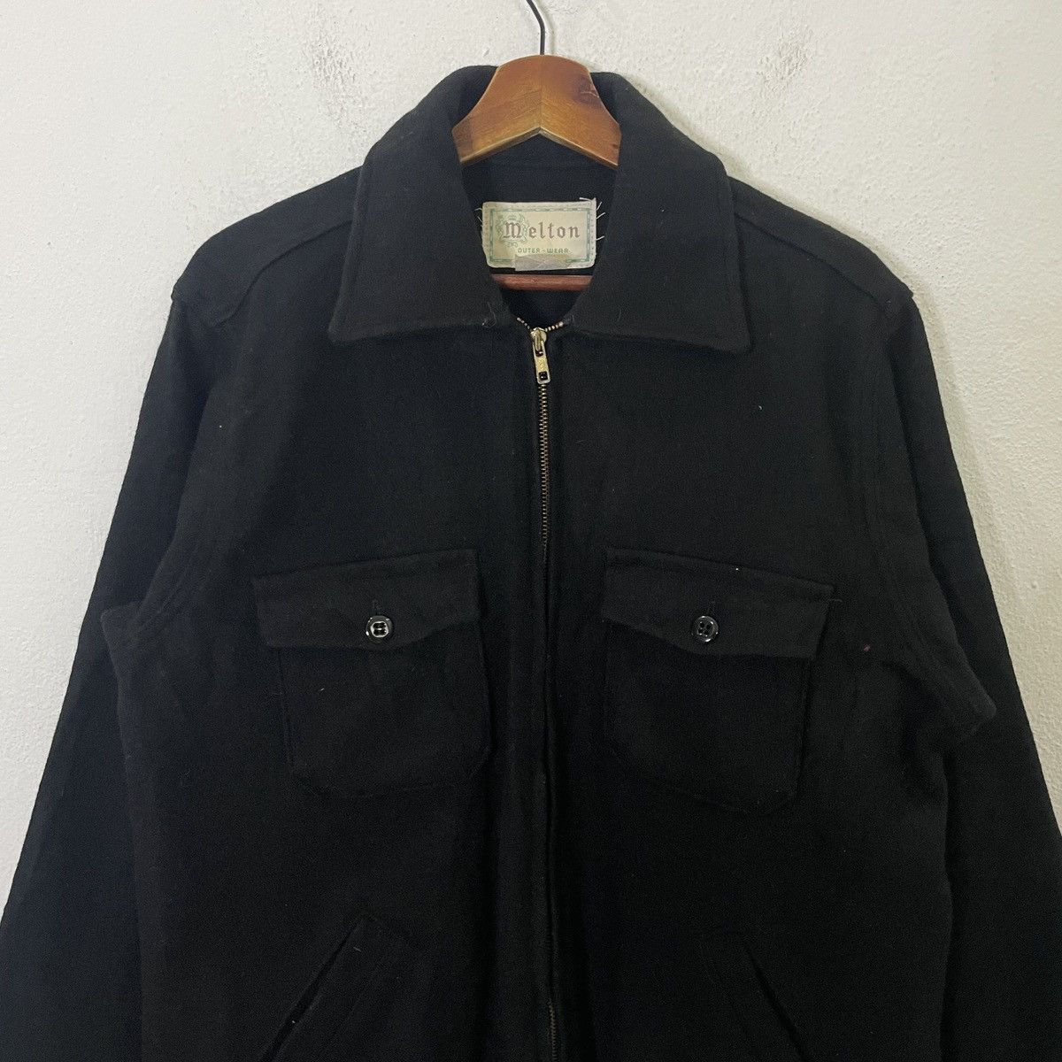 Vintage Vintage 90s Melton Out-wear Jacket Size US L / EU 52-54 / 3 - 4 Thumbnail