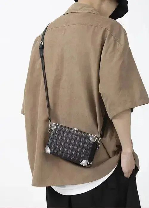 Hypebeast Faux leather woven box bag shoulder bag Size ONE SIZE - 3 Thumbnail