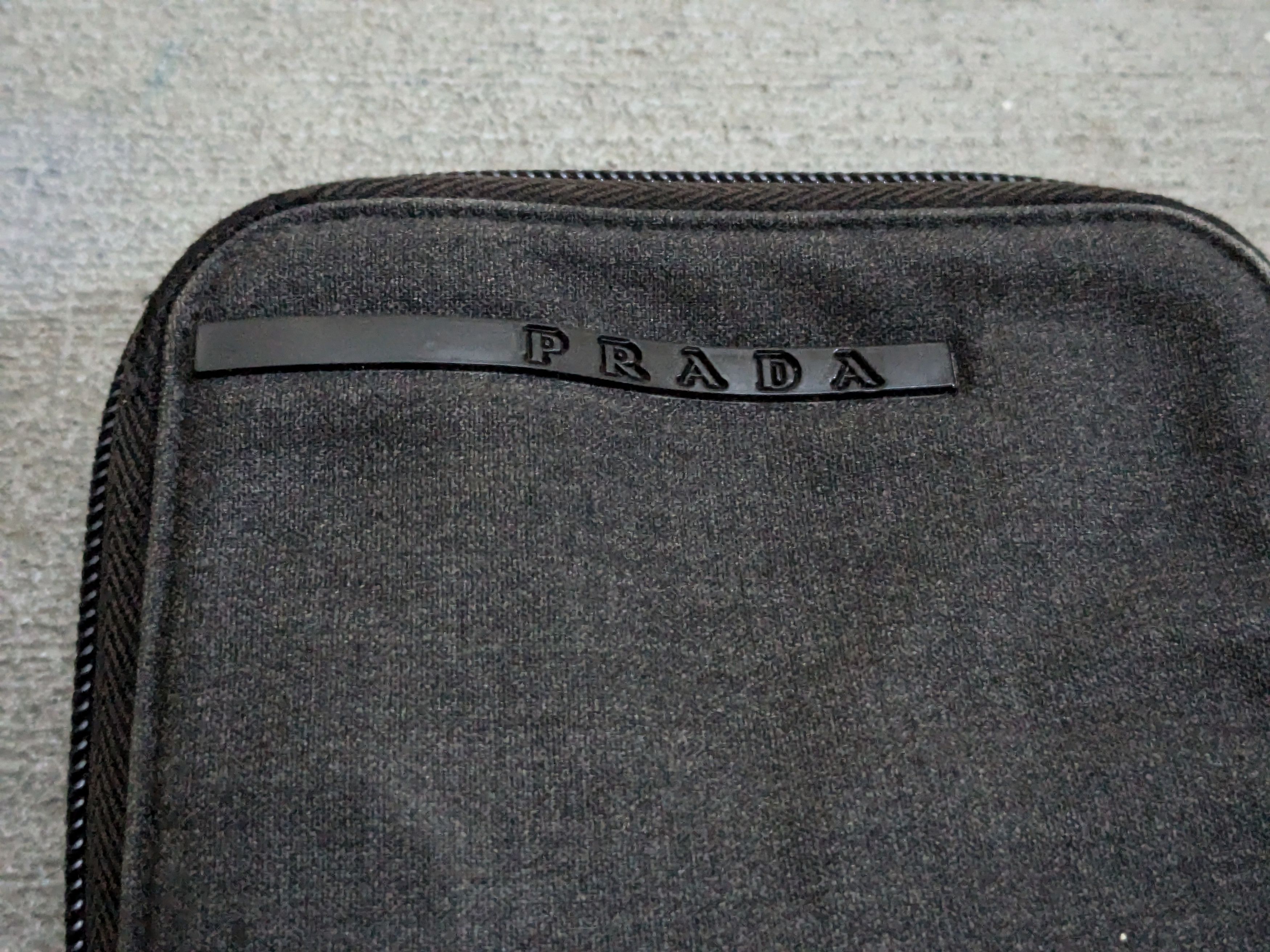 Prada Prada Wallet Black Denim Zip Around Size ONE SIZE - 2 Thumbnail
