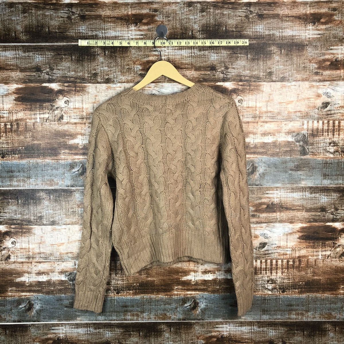 Homespun Knitwear × Japanese Brand Free Sia Brown cable Knitwear #A1882 Size S / US 4 / IT 40 - 12 Thumbnail
