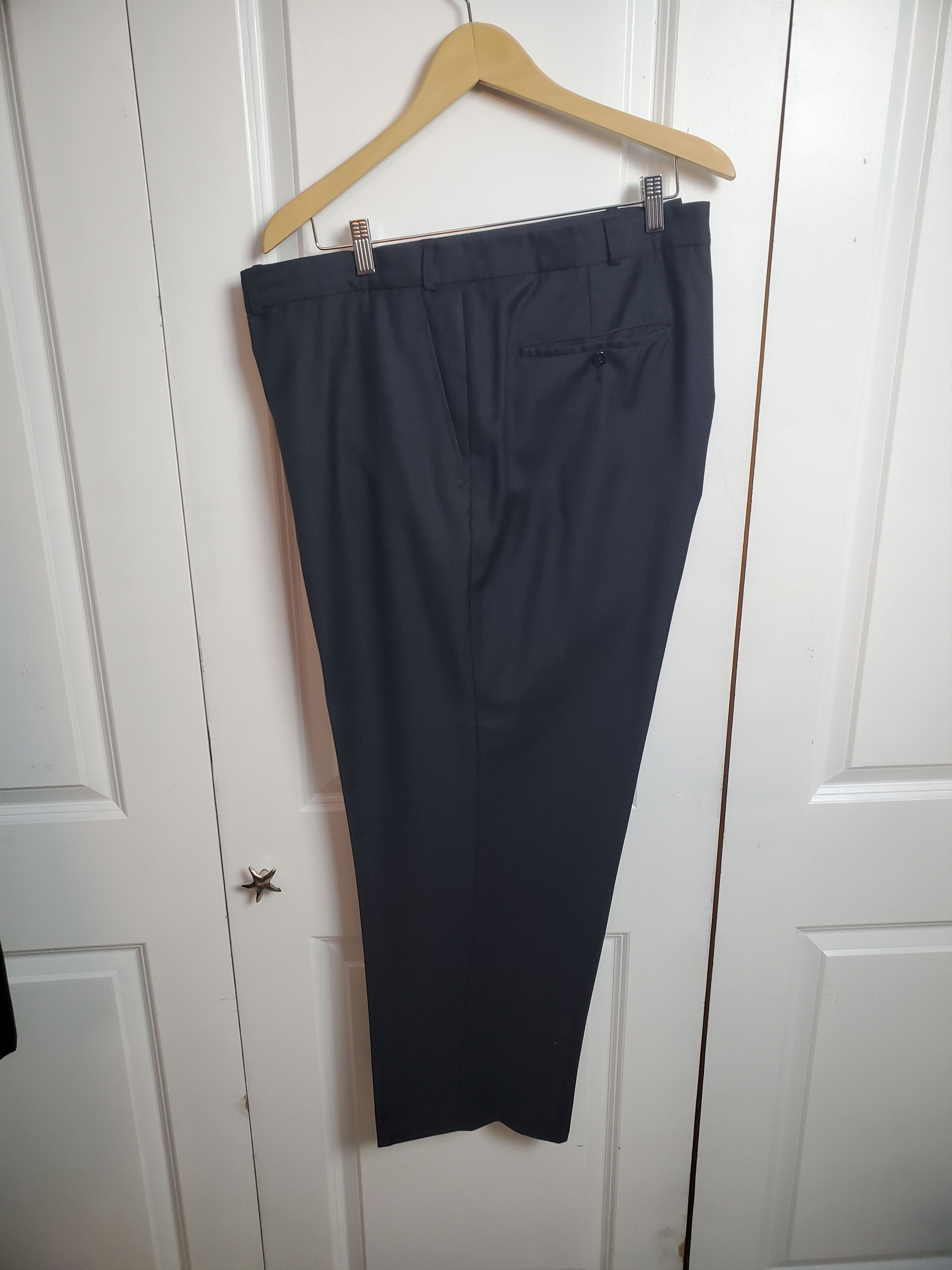 Other Dormeuil Amadeus 50R - 52R Black Super 100s Wool Mens Suit Size 50R - 2 Thumbnail