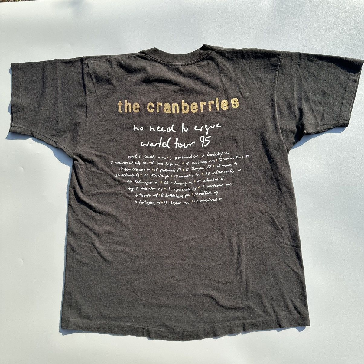 Band Tees Vintage The Cranberries 1995 No Need To Argue Tee Size US XL / EU 56 / 4 - 2 Thumbnail