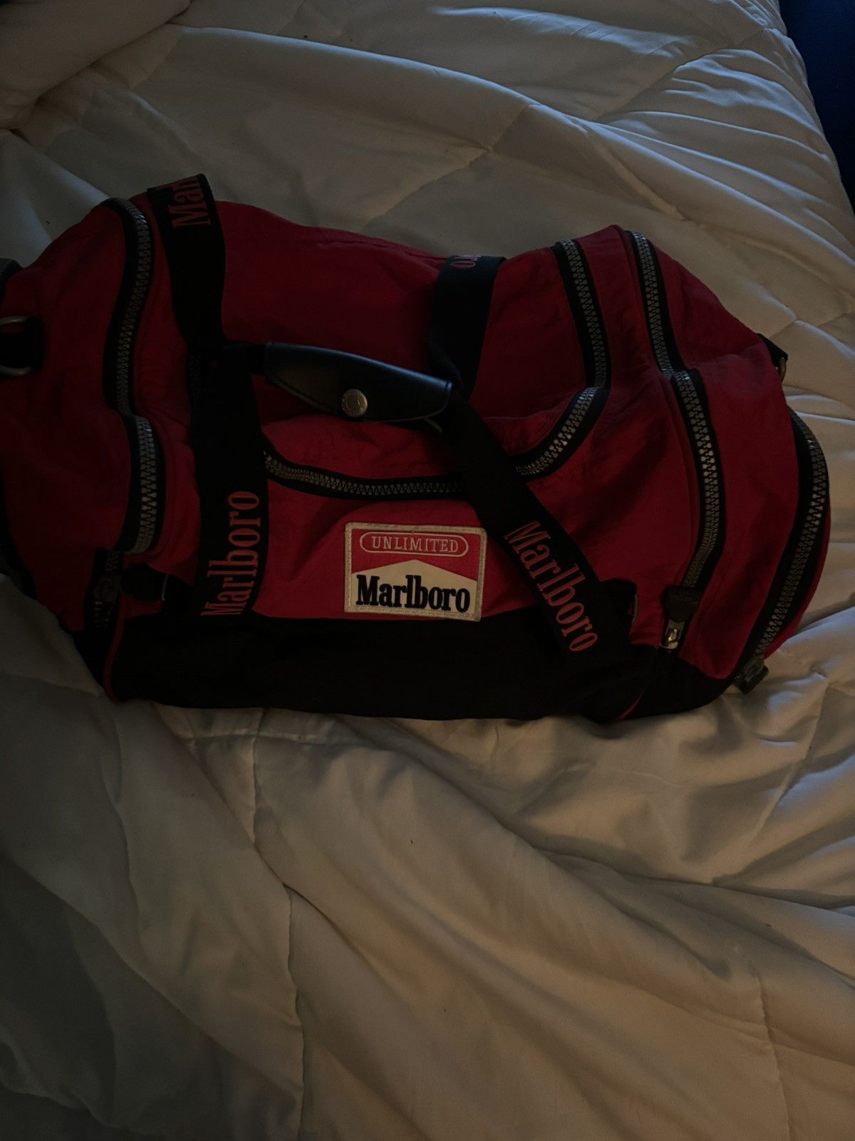 Marlboro Vintage Marlboro Duffel Tote Bag Size 34 - 5 Thumbnail