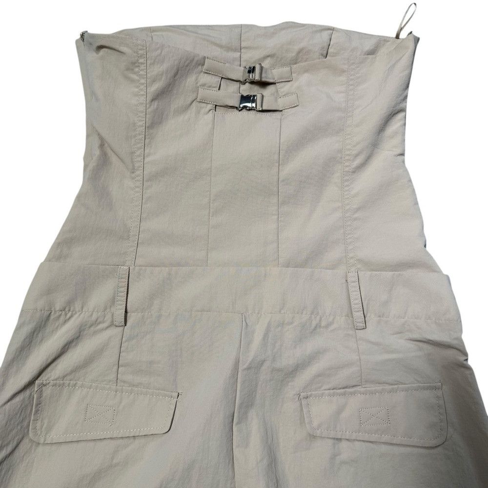 Zara New Zara Strapless Beige Straight Leg Jumpsuit 2712/224 Siz Size 32" / US 10 / IT 46 - 7 Thumbnail