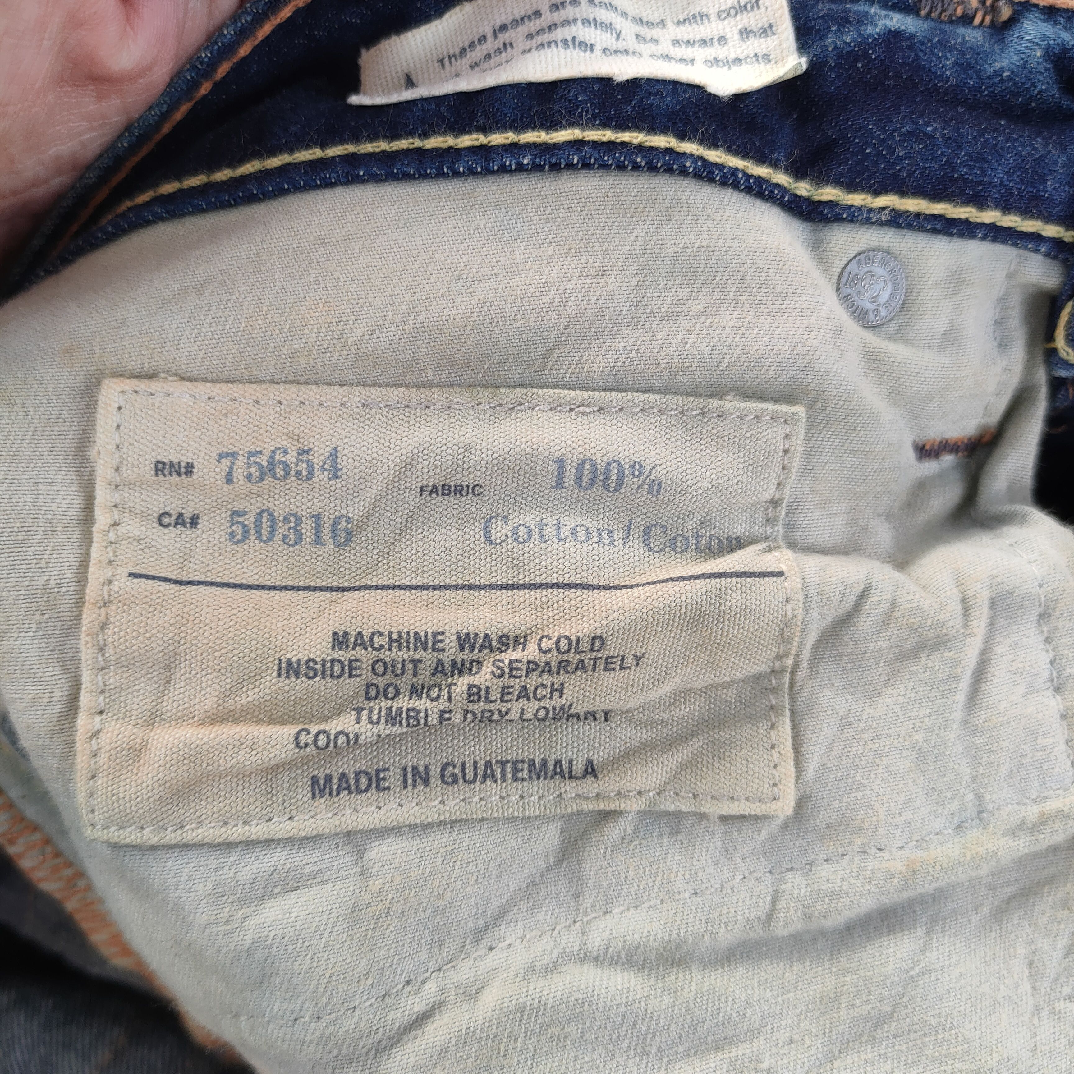 Abercrombie & Fitch VINTAGE FADED DISTRESSED FLARE JEAN DENIM PANTS Size US 32 / EU 48 - 16 Thumbnail
