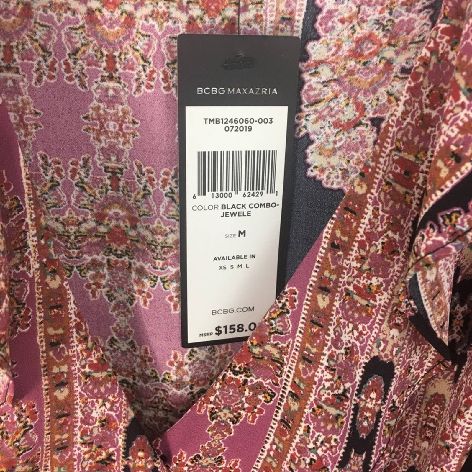 Bcbgmaxazria NWT BCBGMazAzria Women's Woven Top Blouse Size Medium Size M / US 6-8 / IT 42-44 - 9 Thumbnail