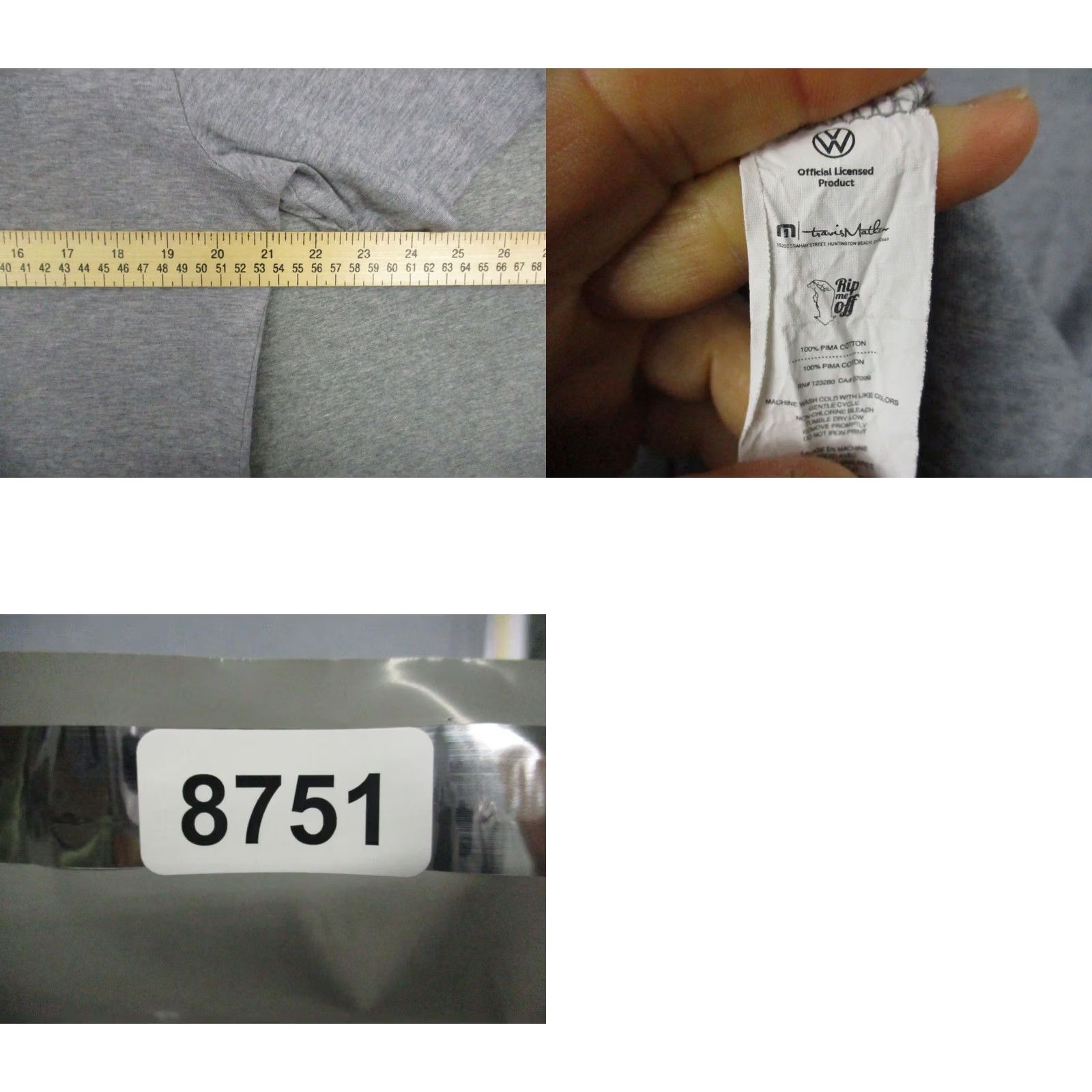TravisMathew Travis Mathew Shirt Medium Men Gray Logo Crew Neck Here For A Good Time Size US M / EU 48-50 / 2 - 8 Thumbnail