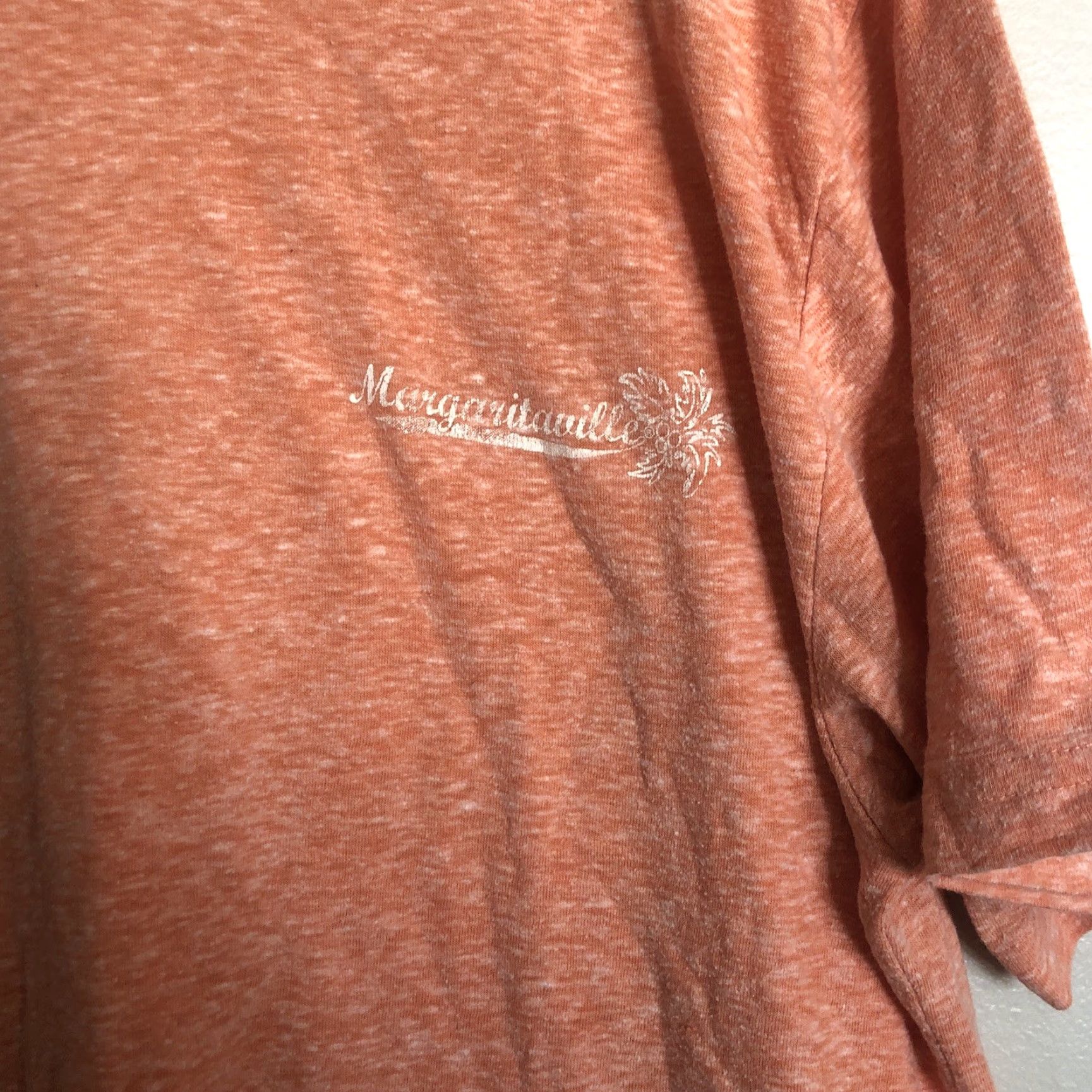 Vintage Margaritaville Shirt T-Shirt Women M Orange Short Sleeve Crew Neck Cotton Solid Casual Size M / US 6-8 / IT 42-44 - 2 Thumbnail