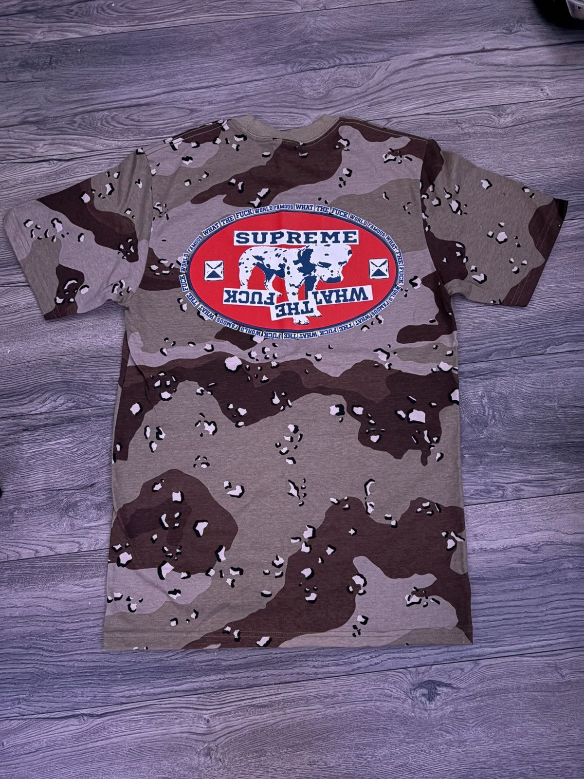 supreme camo dalmatian t shirt