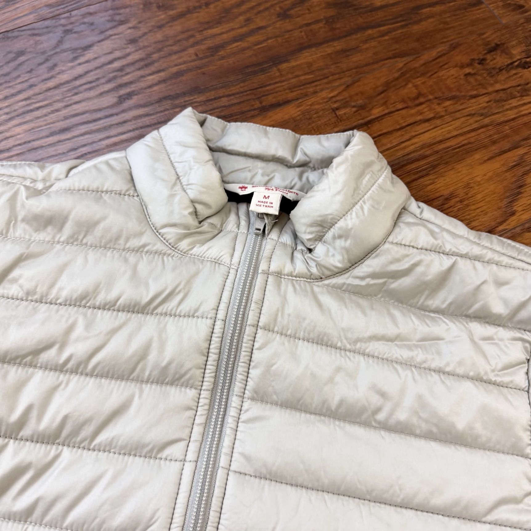 Brooks Brothers Brooks Brothers Jacket Womens Medium M Gray Puffer Full Zip Quilted Red Fleece Size M / US 6-8 / IT 42-44 - 2 Thumbnail