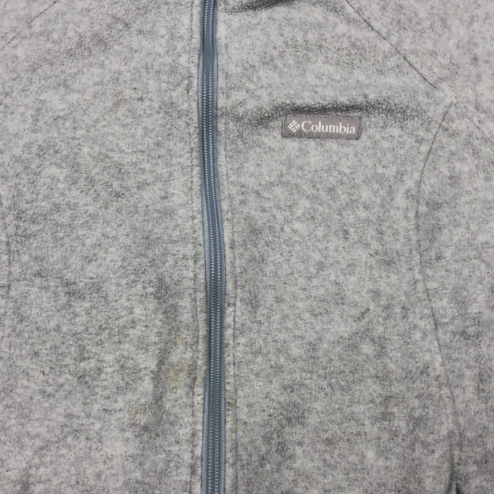 Columbia columbia womens gray fleece full zip jacket sweater large L Size L / US 10 / IT 46 - 2 Thumbnail