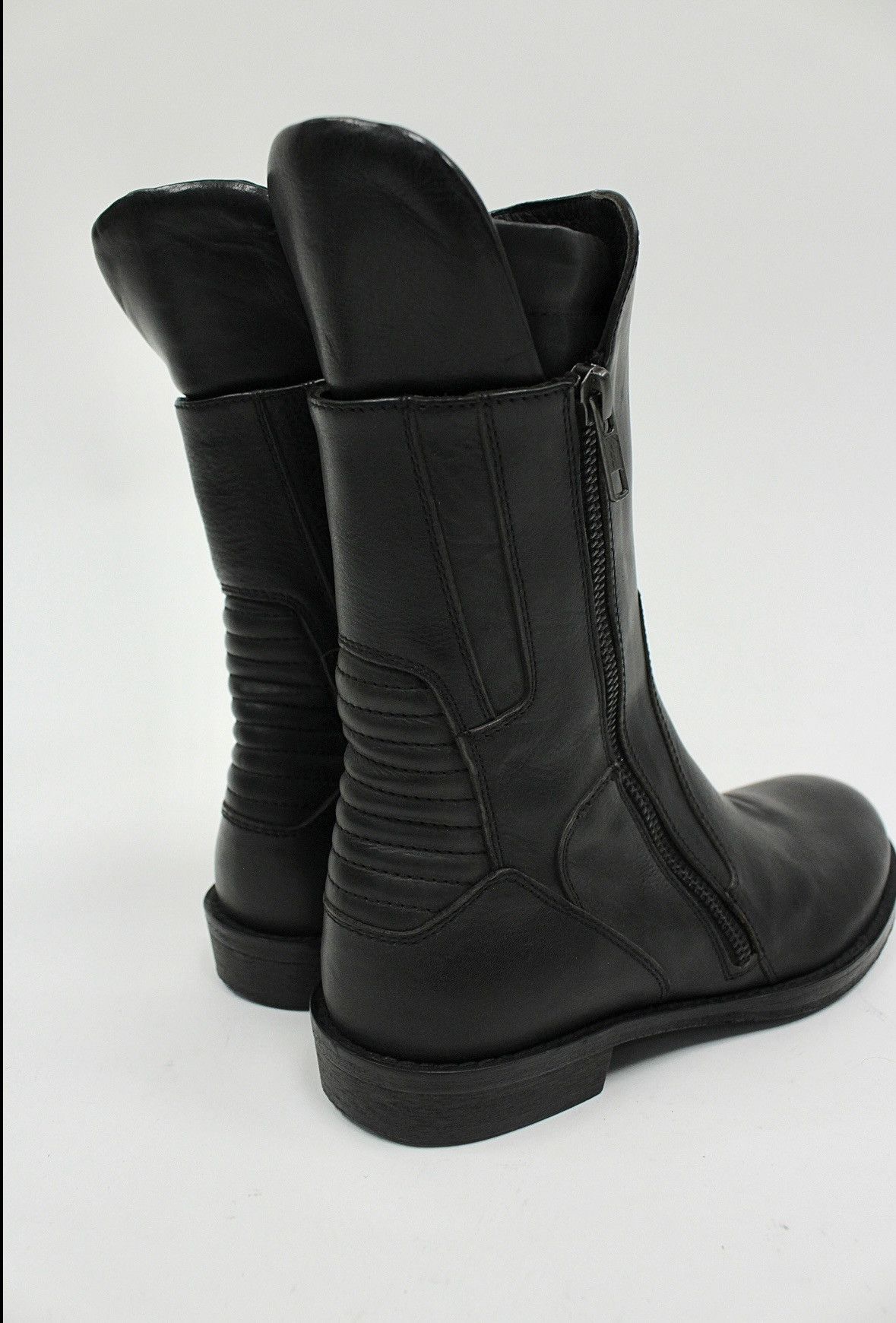 Ann Demeulemeester S/S16 Ann Demeulemester Vitello Olio Nero Biker Boots Size US 6 / IT 36 - 4 Thumbnail