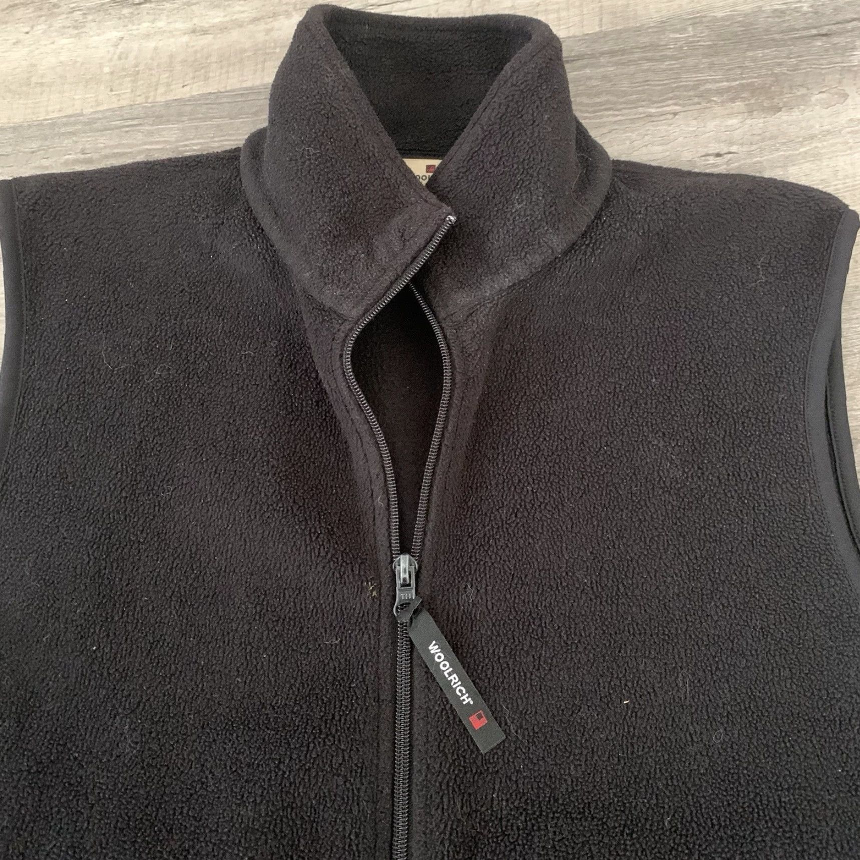 Vintage VINTAGE Woolrich Fleece Vest Mens M Black Full Zip Outdoors Hiking Vest Size US M / EU 48-50 / 2 - 7 Thumbnail