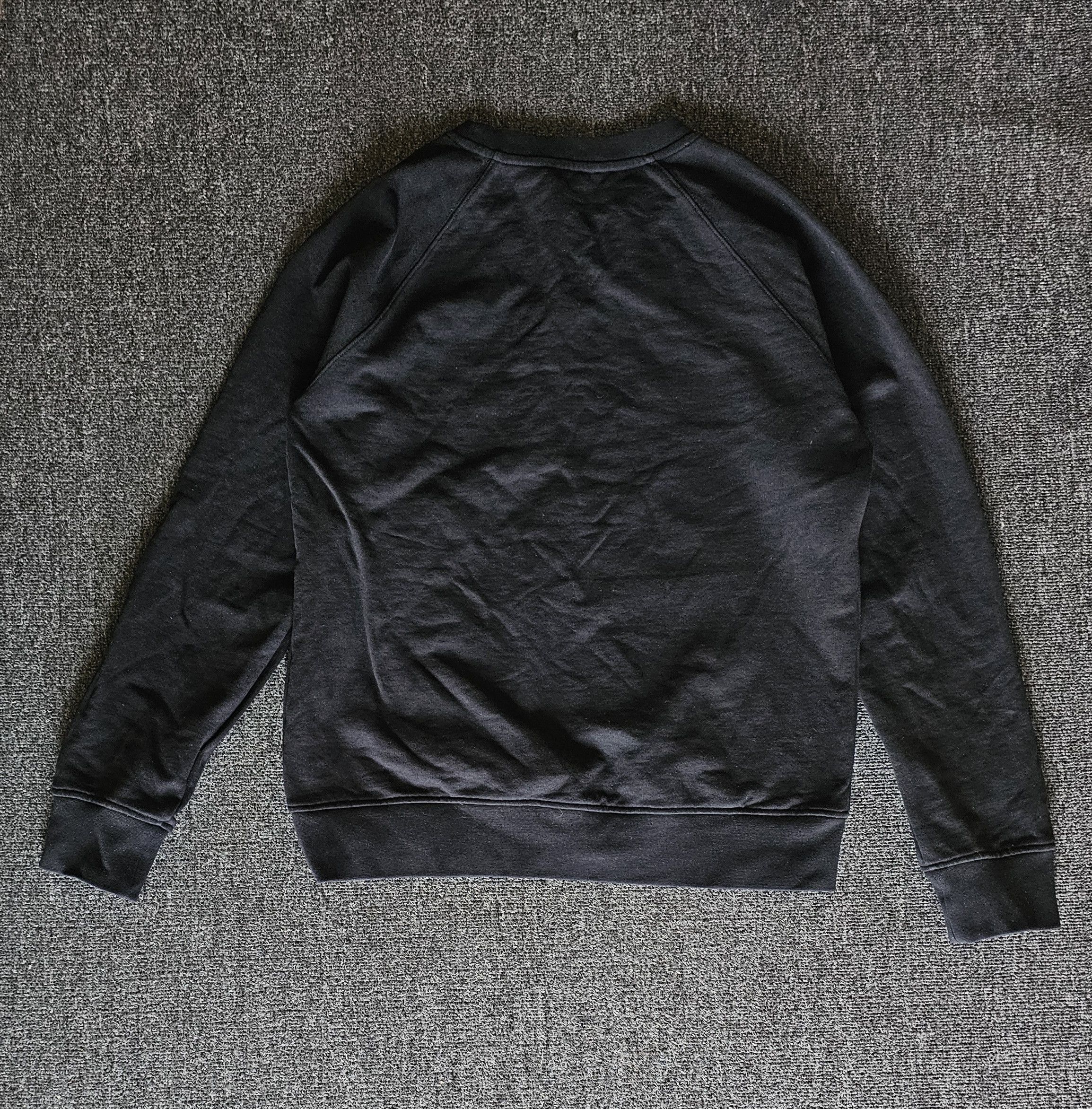 Balmain Balmain Men's Black Velvet Logo Sweatshirt Size M Size US L / EU 52-54 / 3 - 5 Thumbnail
