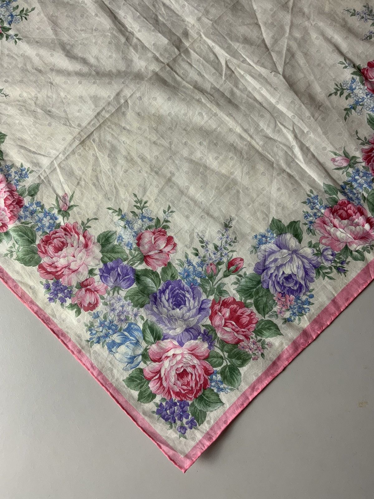 Yves Saint Laurent YSL Yves Saint Laurent Flower Vintage Bandana Handkerchief Size ONE SIZE - 8 Thumbnail