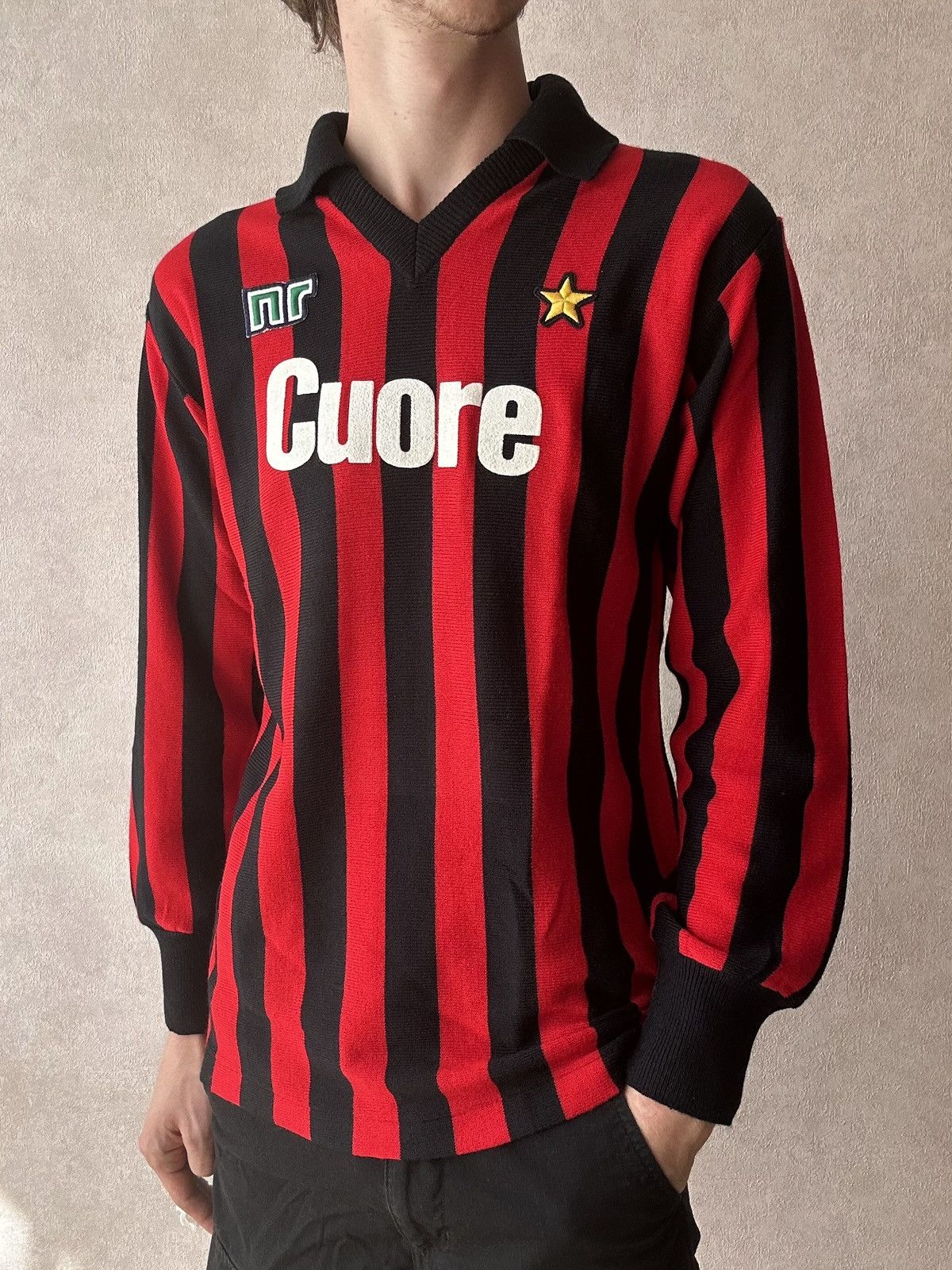 Other VERY RARE 1983/84 Ac Milan Long Sleeve Soccer Jersey Size US M / EU 48-50 / 2 - 1 Thumbnail